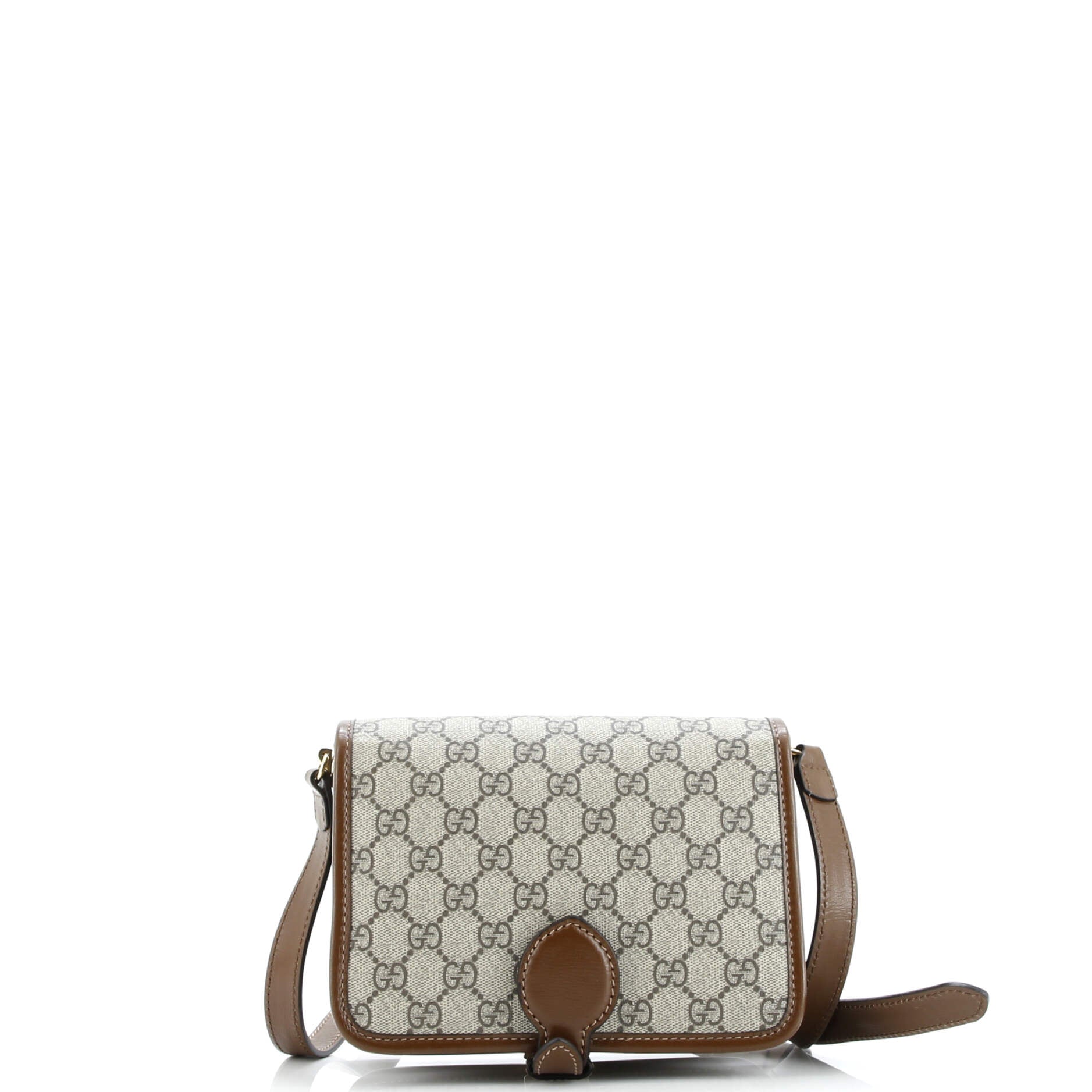Interlocking G Patch Messenger Bag GG Coated Canvas Mini