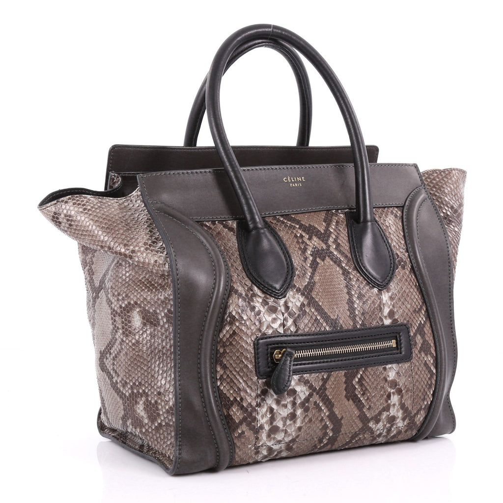 Luggage Handbag Python Mini