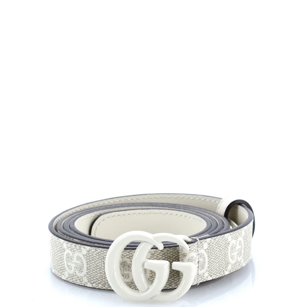 GG Marmont Belt GG Coated Canvas Thin