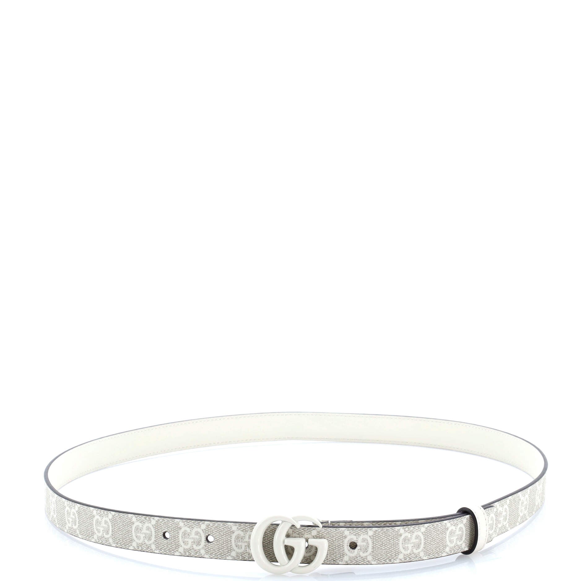 GG Marmont Belt GG Coated Canvas Thin