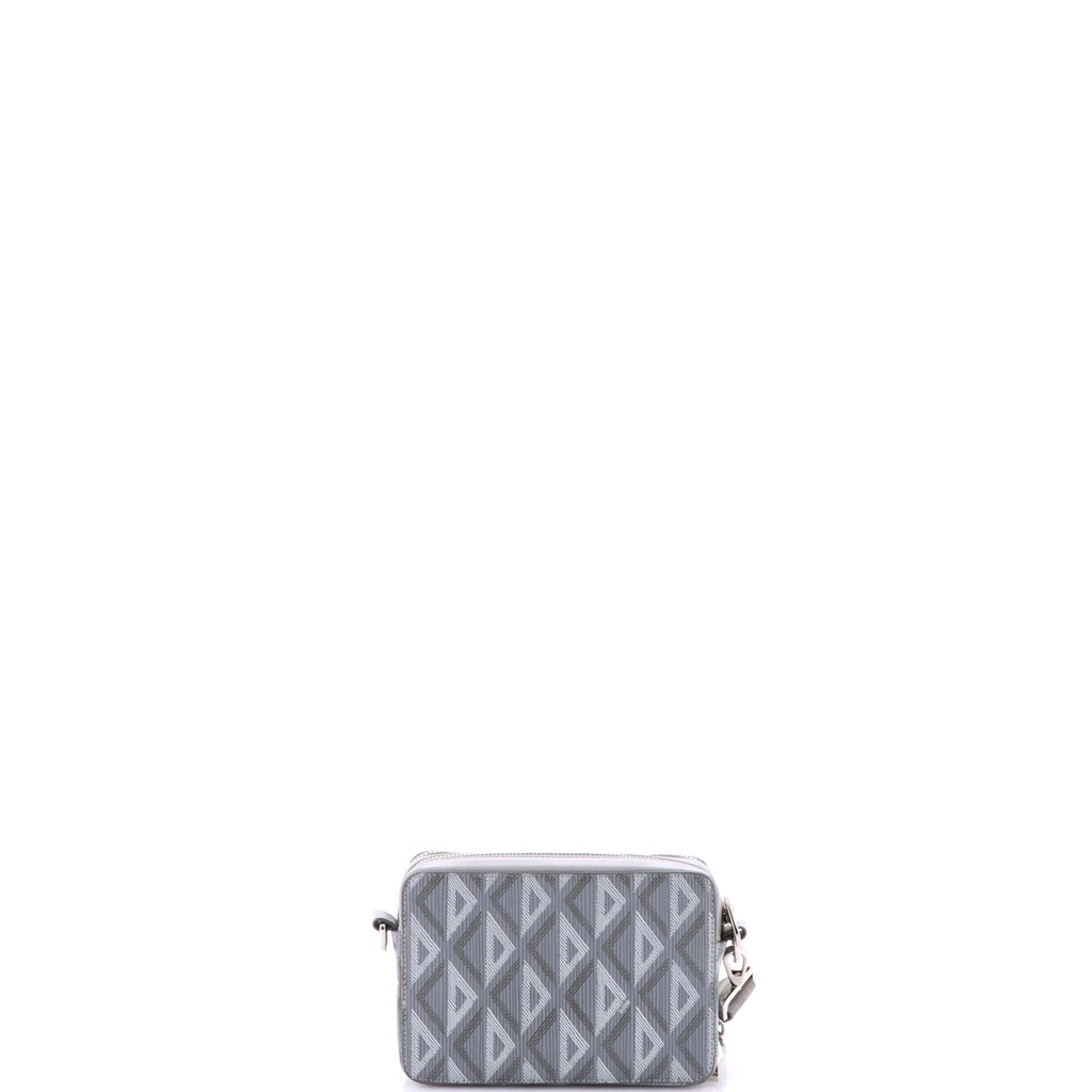 Double Zip Crossbody Pouch CD Diamond Coated Canvas