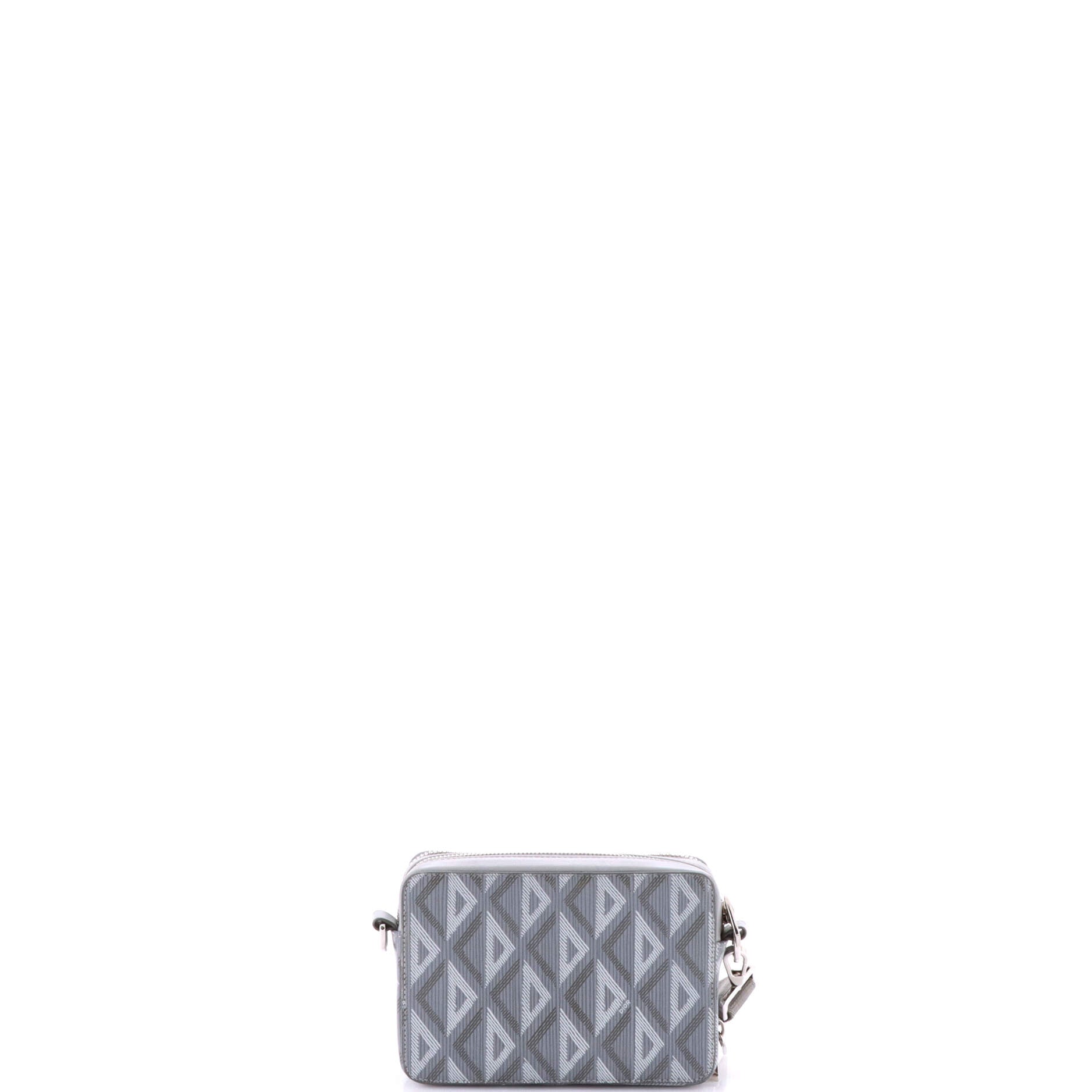 Double Zip Crossbody Pouch CD Diamond Coated Canvas