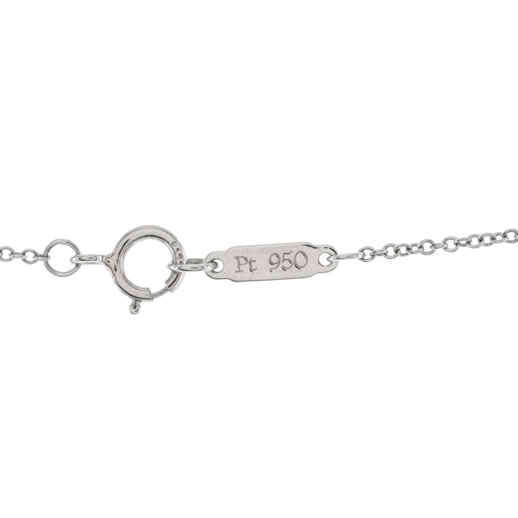 Paper Flowers Firefly Pendant Necklace Platinum with Diamonds and Aquamarine Small
