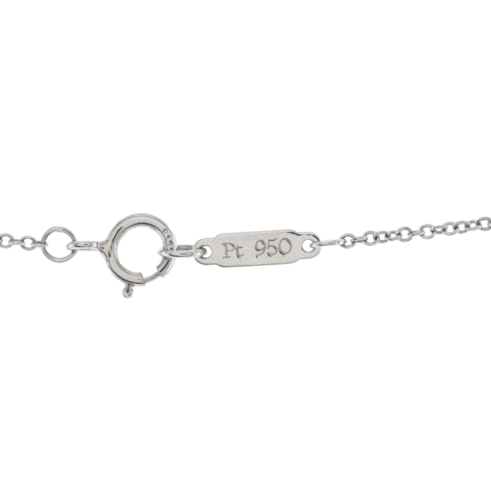 Paper Flowers Firefly Pendant Necklace Platinum with Diamonds and Aquamarine Small
