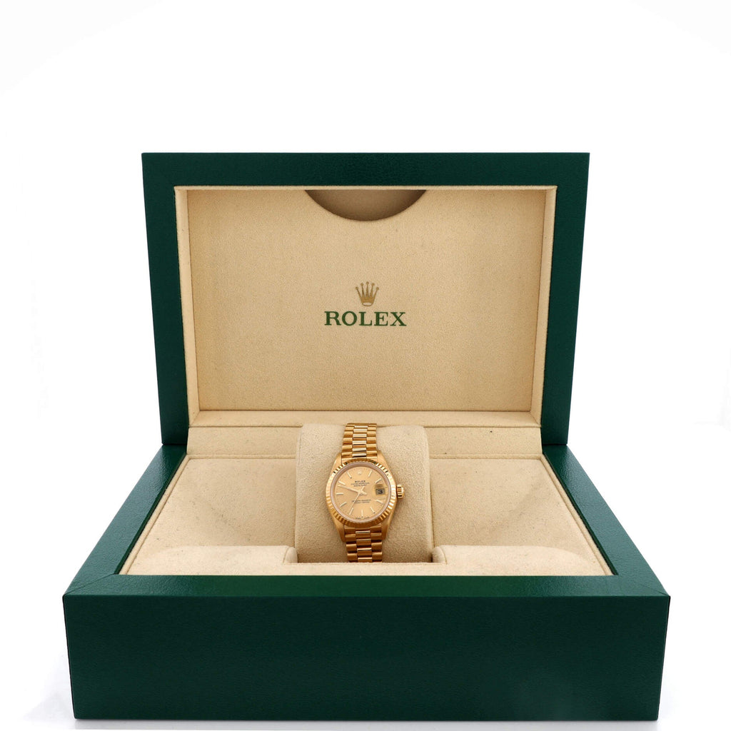 Oyster Perpetual President Datejust Automatic Watch Yellow Gold 26
