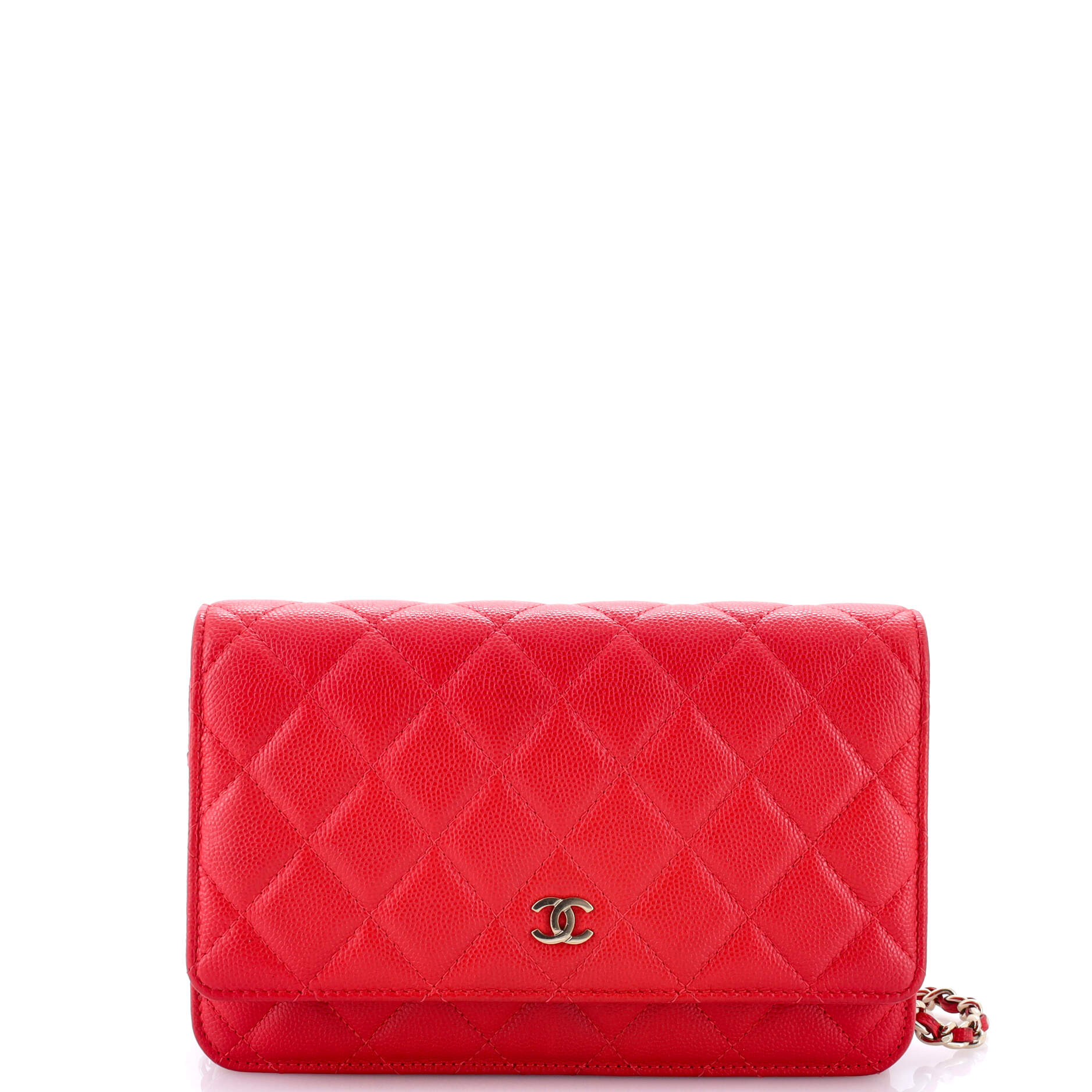Wallet on Chain Quilted Caviar