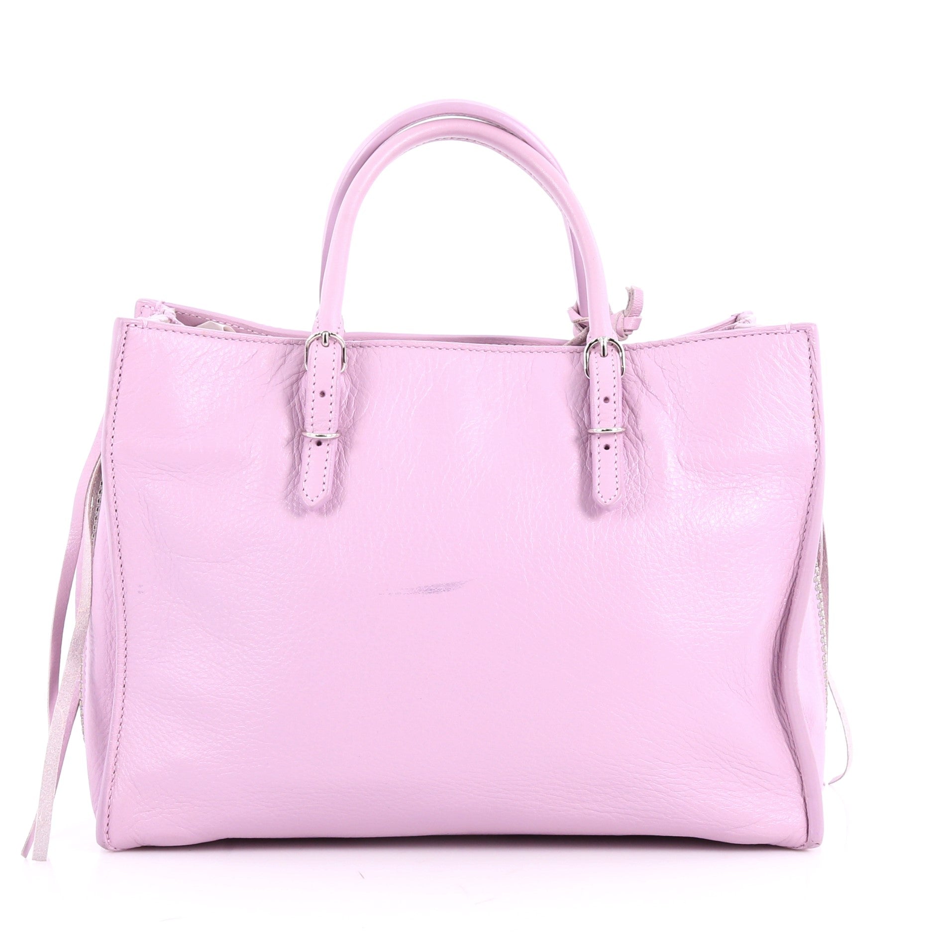 Papier A4 Zip Around Classic Studs Handbag Leather Mini