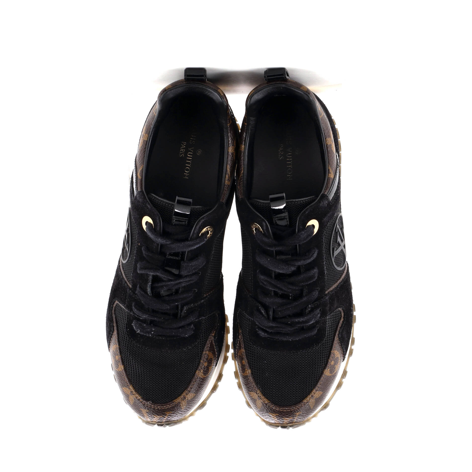 Women's Run Away Sneakers Mesh with Monogram Canvas and Suede