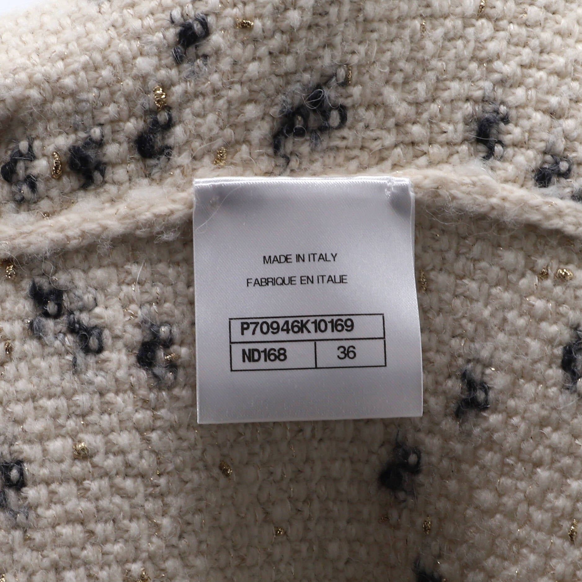 Women's Braid Trim Collarless Four Pocket Jacket Cashmere Blend