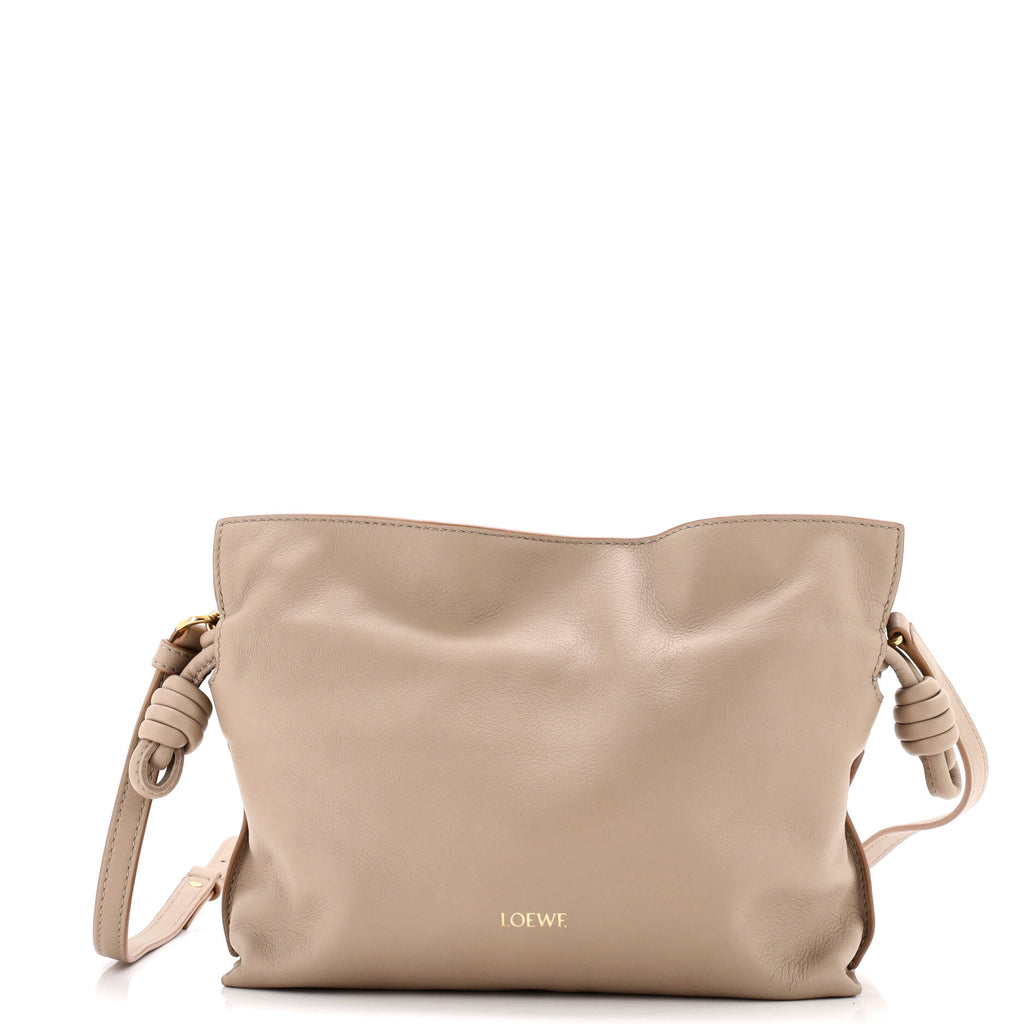 Flamenco Knot Clutch Leather Mini