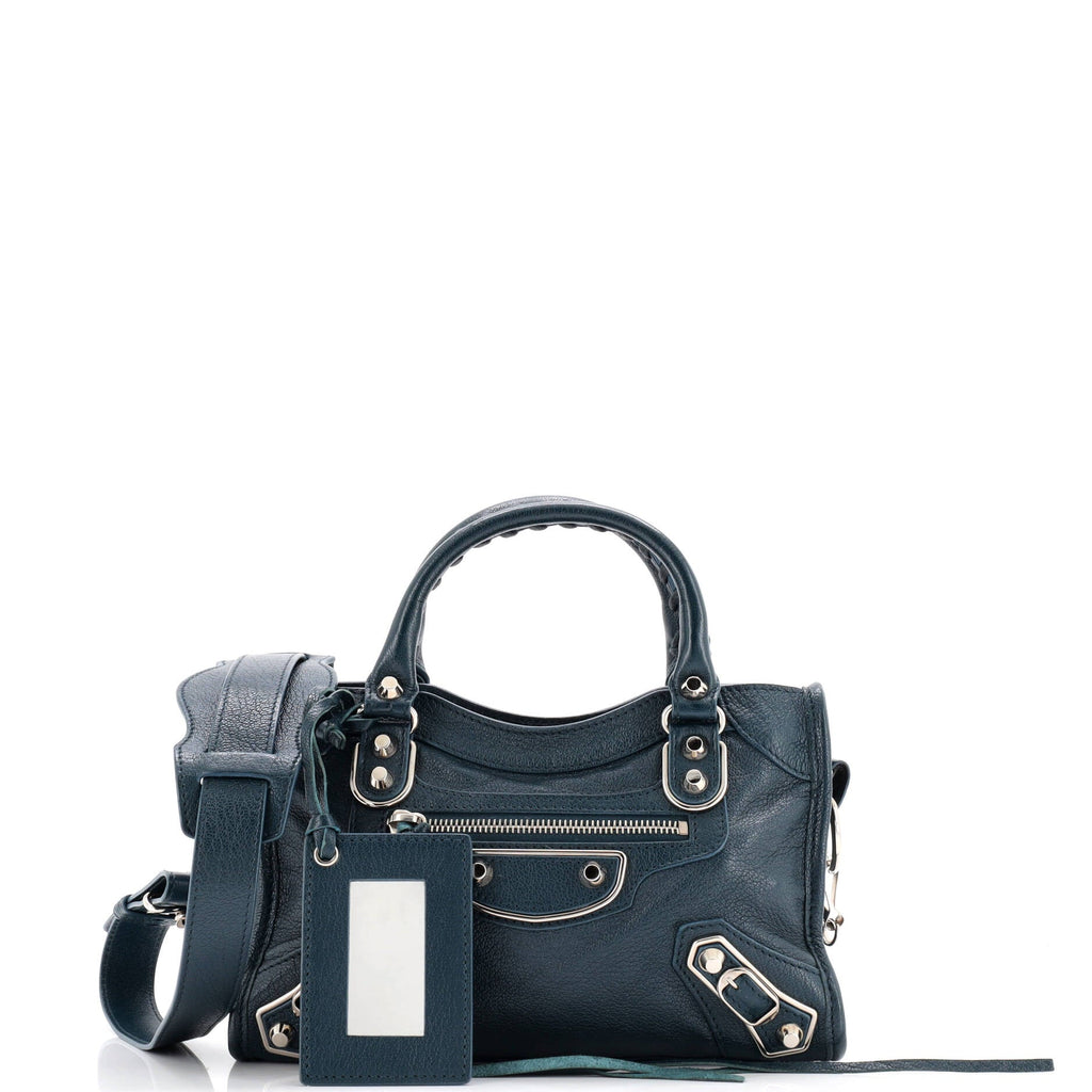 City Classic Metallic Edge Bag Leather Mini