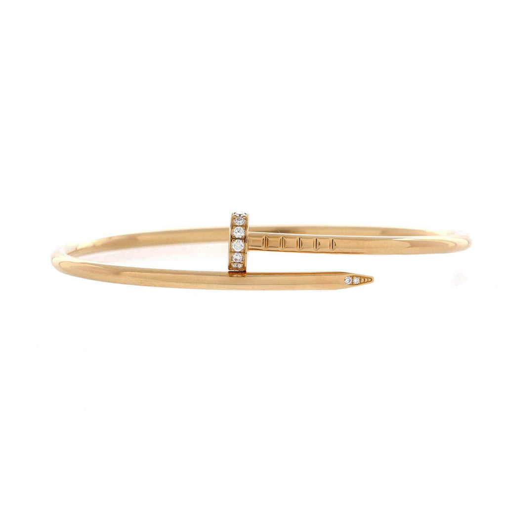 Juste un Clou Bracelet 18K Yellow Gold with Diamonds Small