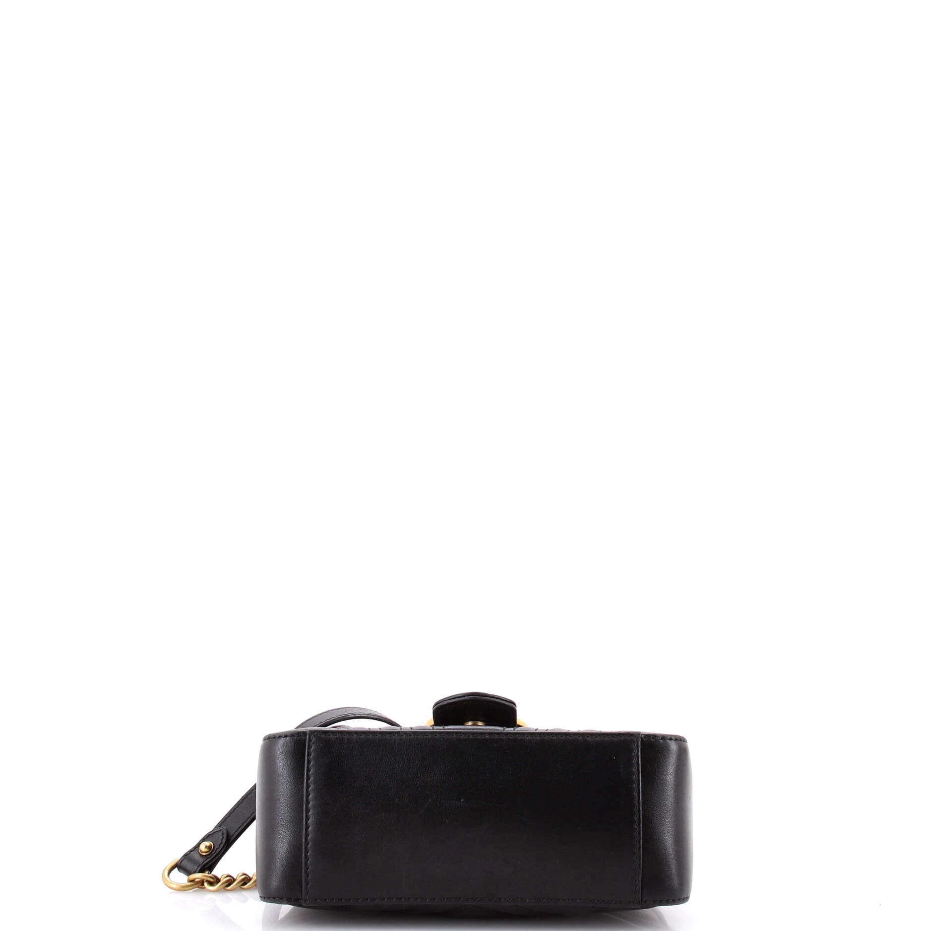 GG Marmont Top Handle Flap Bag Matelasse Leather Mini