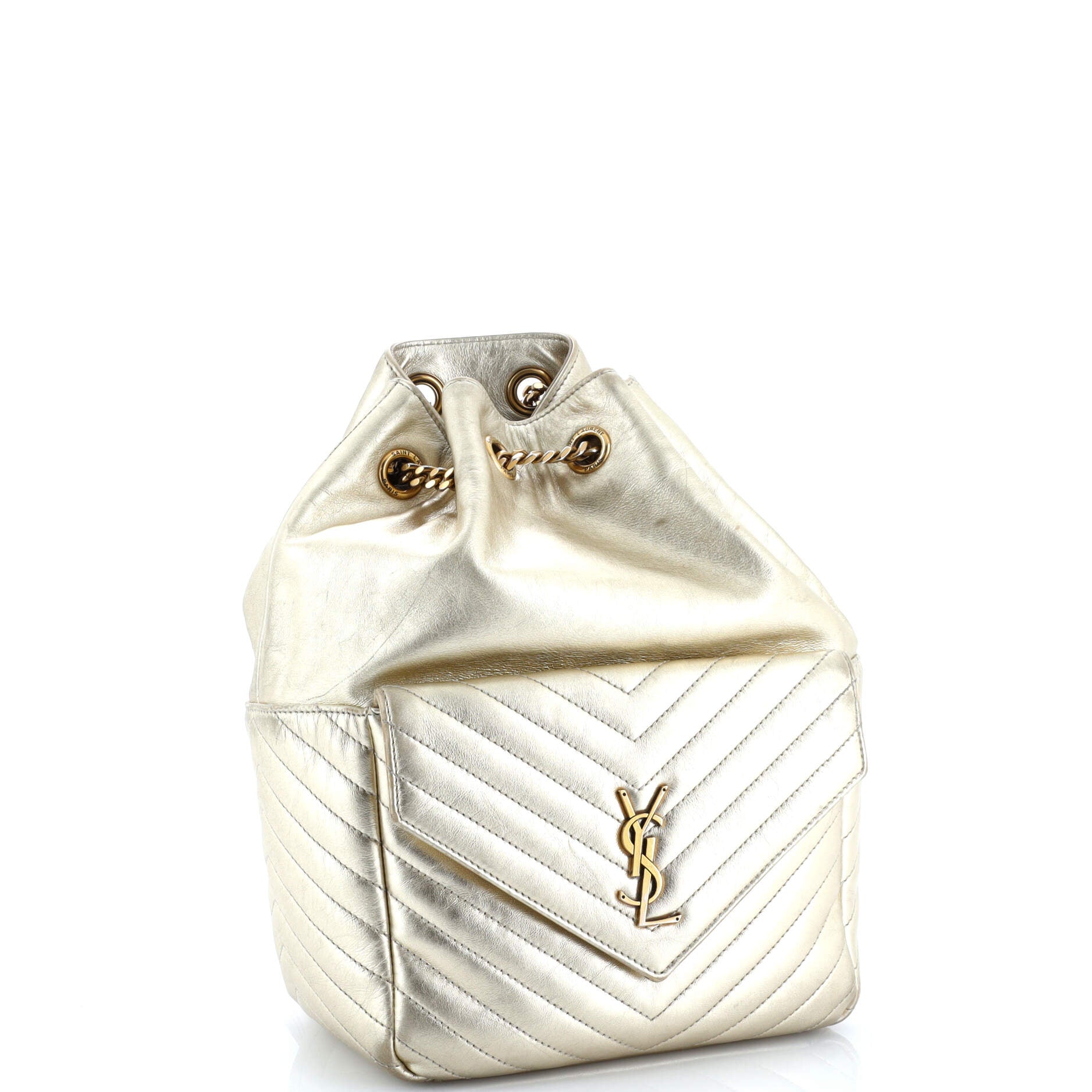 Joe Backpack Matelasse Chevron Leather