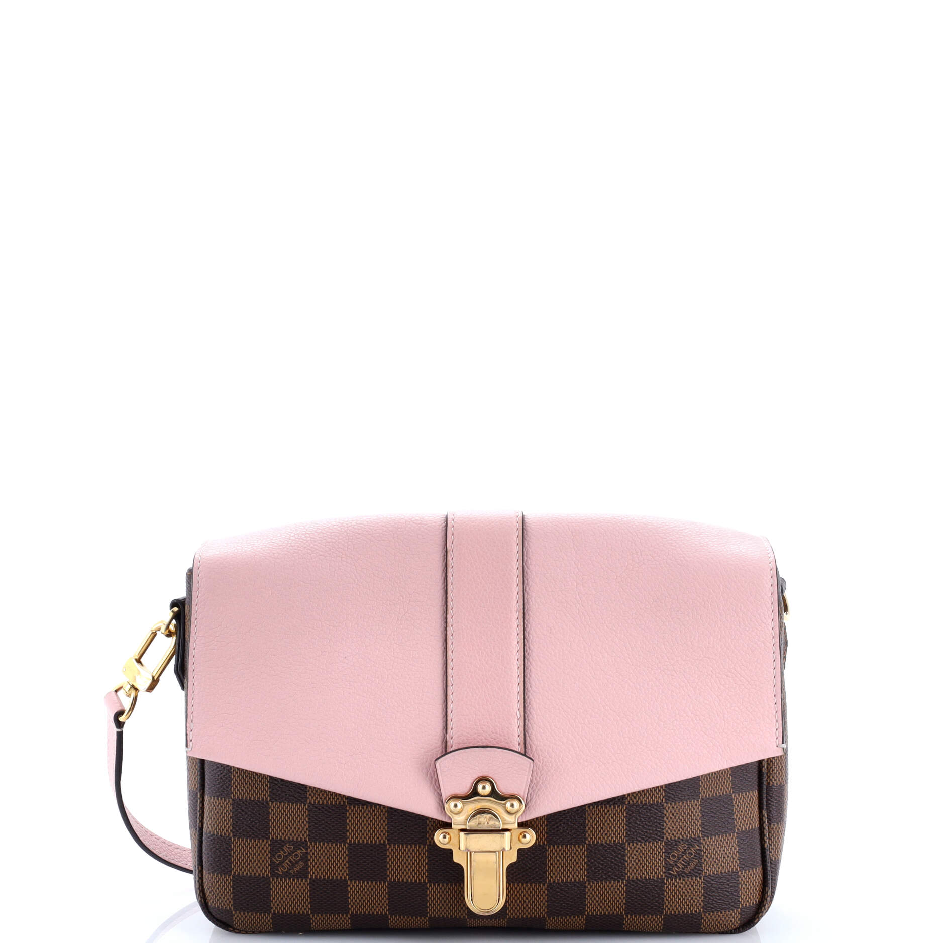 Clapton Handbag Damier and Leather PM