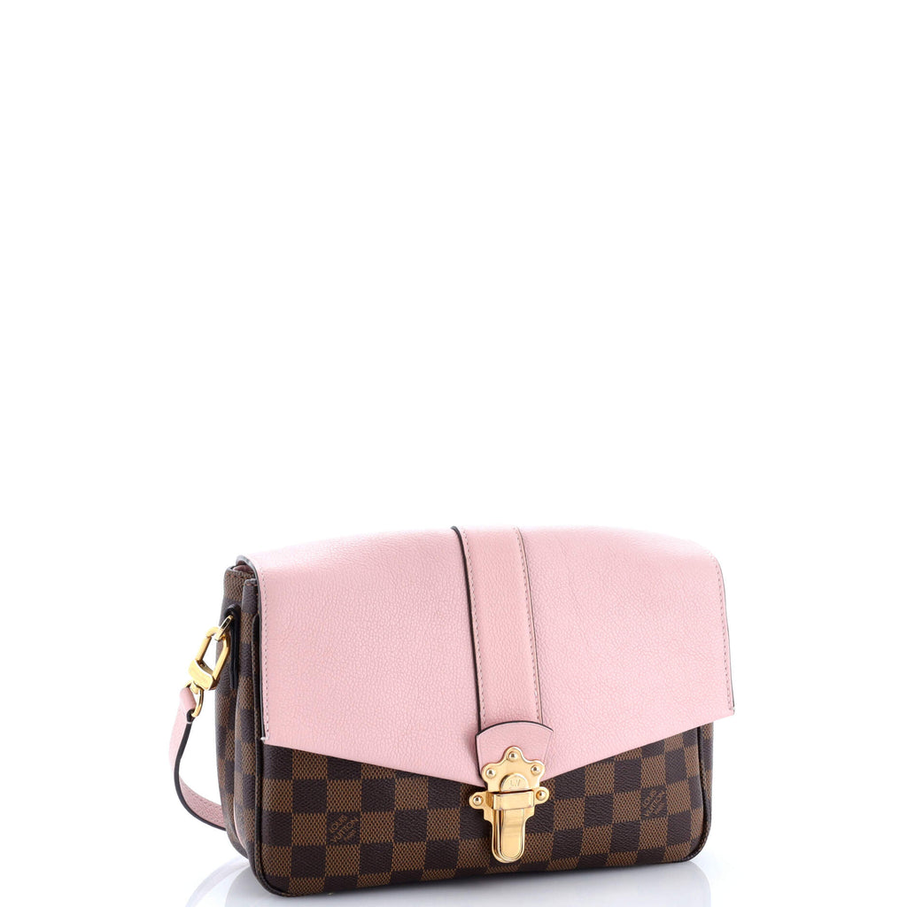 Clapton Handbag Damier and Leather PM