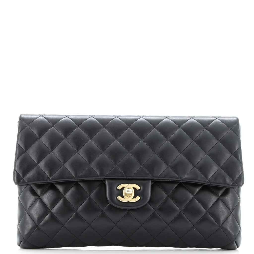 Classic Flap Clutch Quilted Lambskin