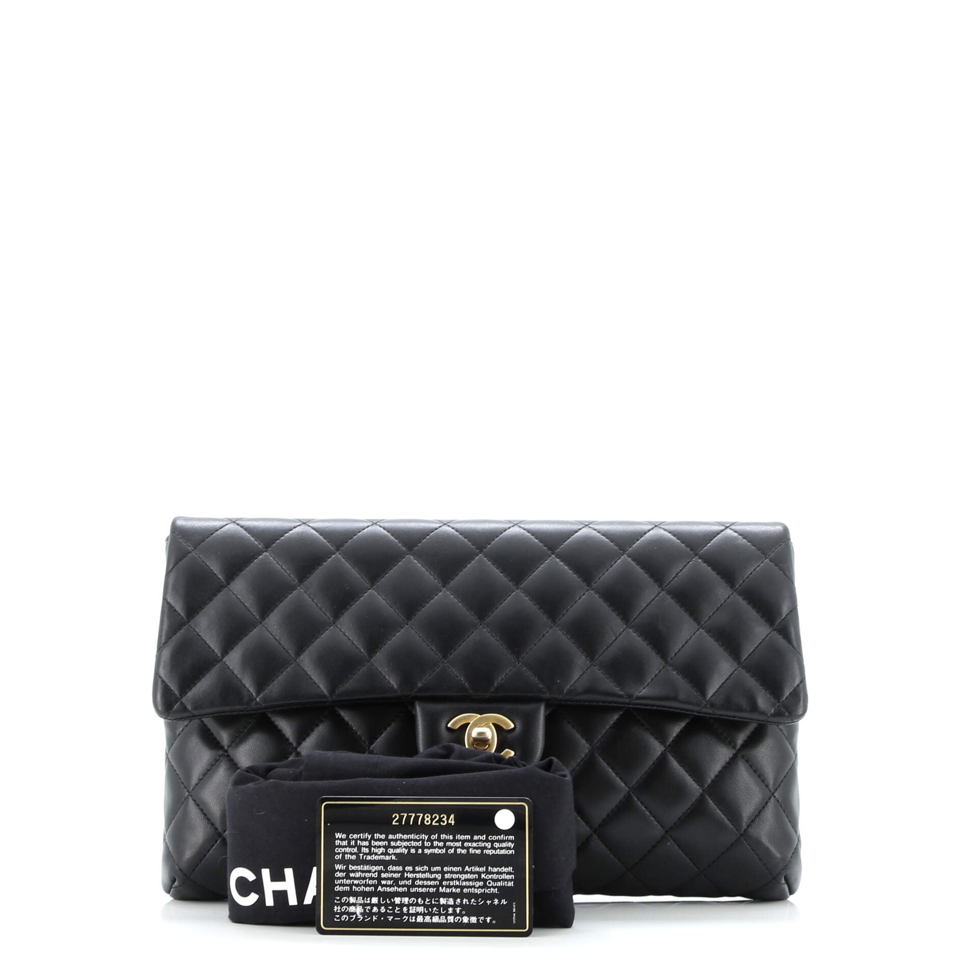 Classic Flap Clutch Quilted Lambskin