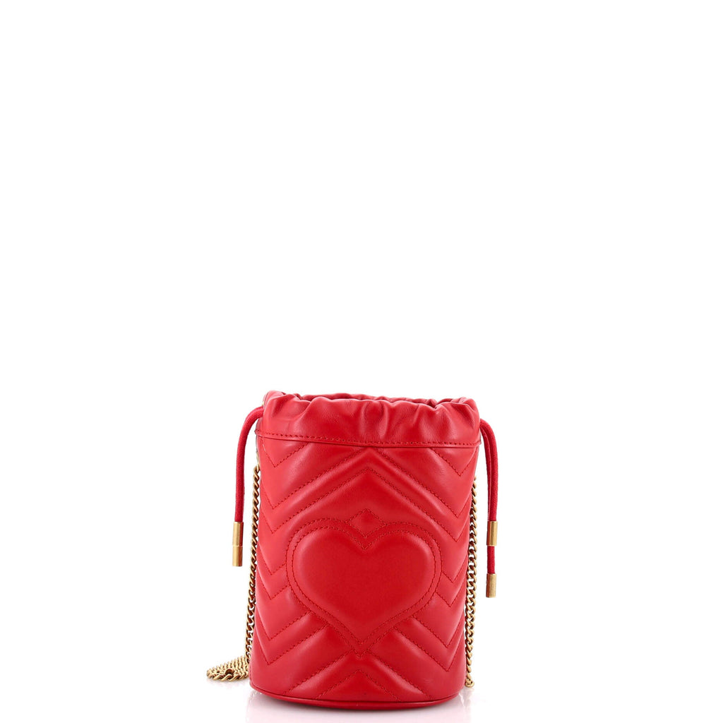 GG Marmont Bucket Bag Matelasse Leather Mini