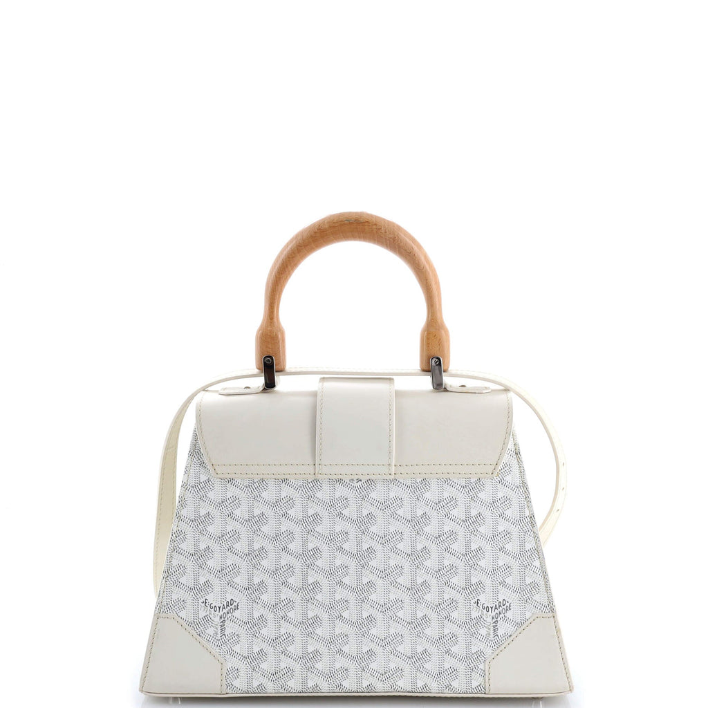 Saigon Top Handle Bag Coated Canvas with Leather PM