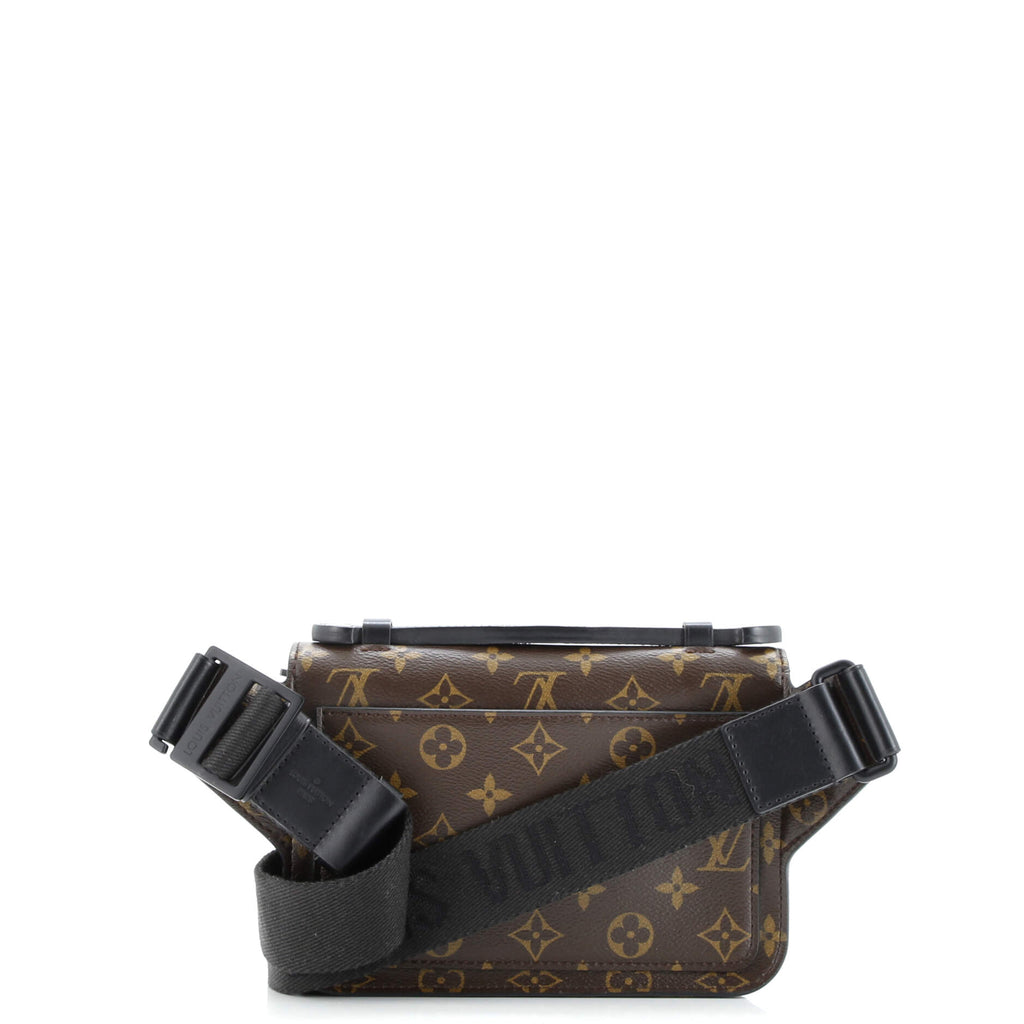 S Lock Sling Bag Macassar Monogram Canvas