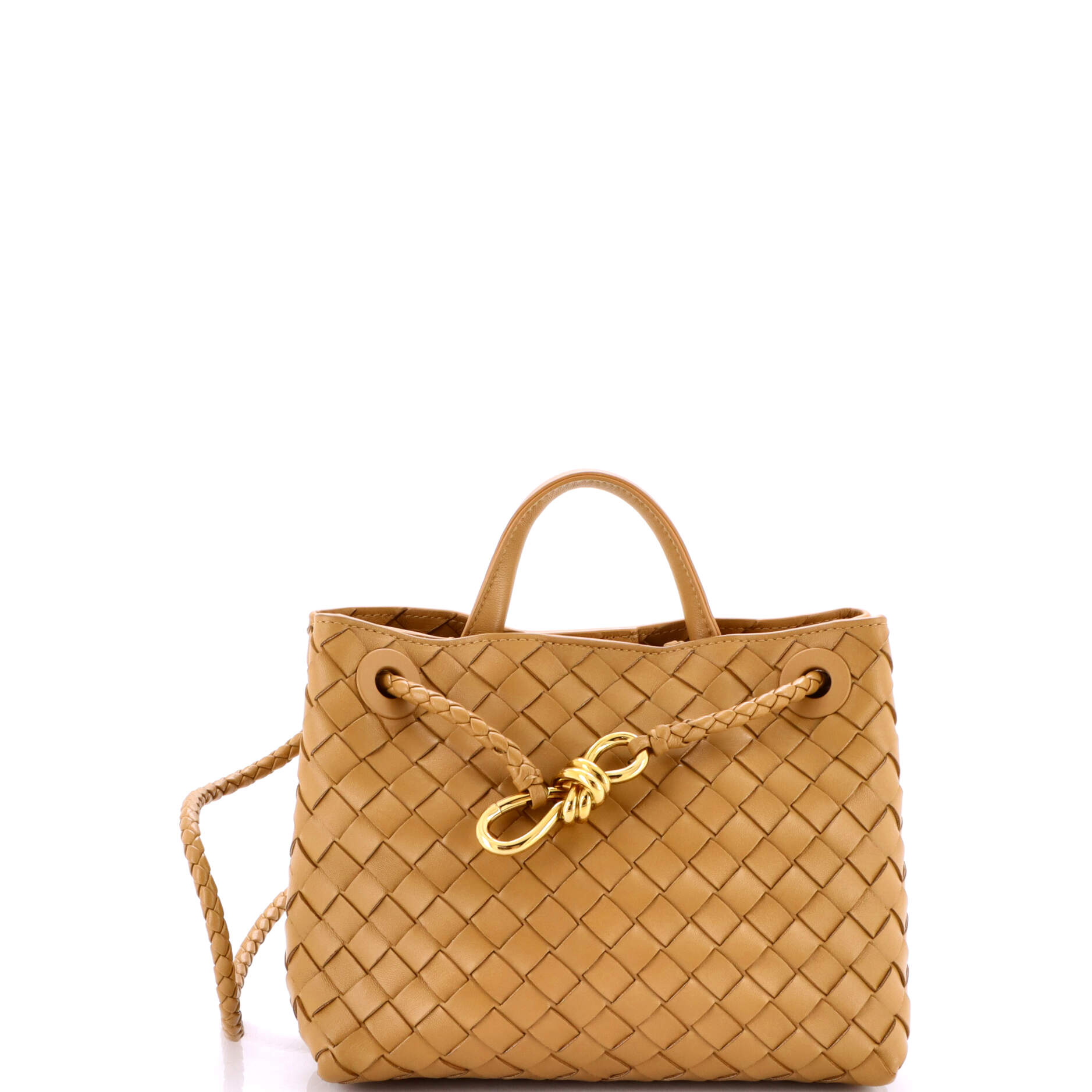 Andiamo Top Handle Bag Intrecciato Nappa Small