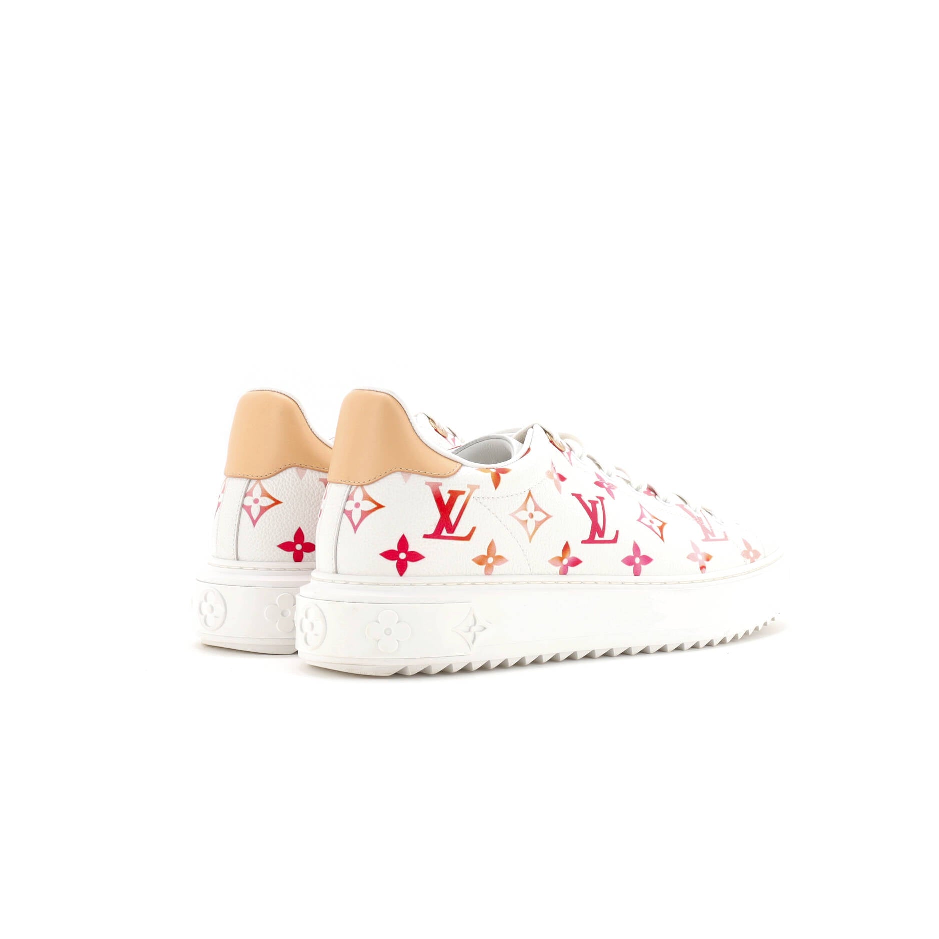 Women's Time Out Sneakers Monogram Print Leather