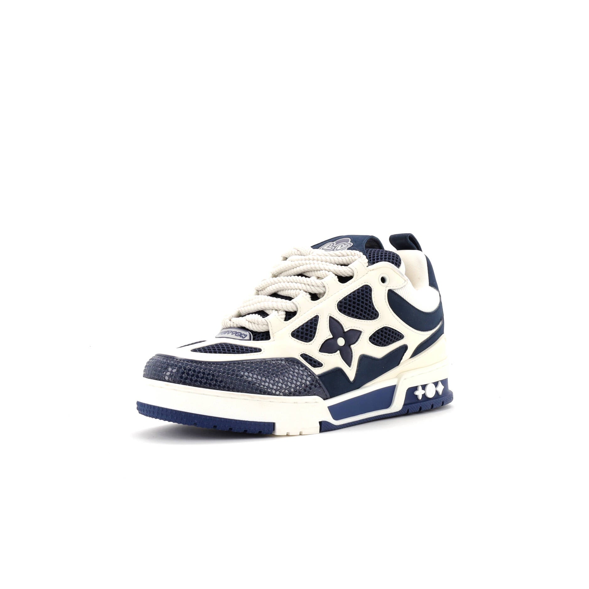 Men's LV Skate Sneakers Technical Mesh with Leather and Suede