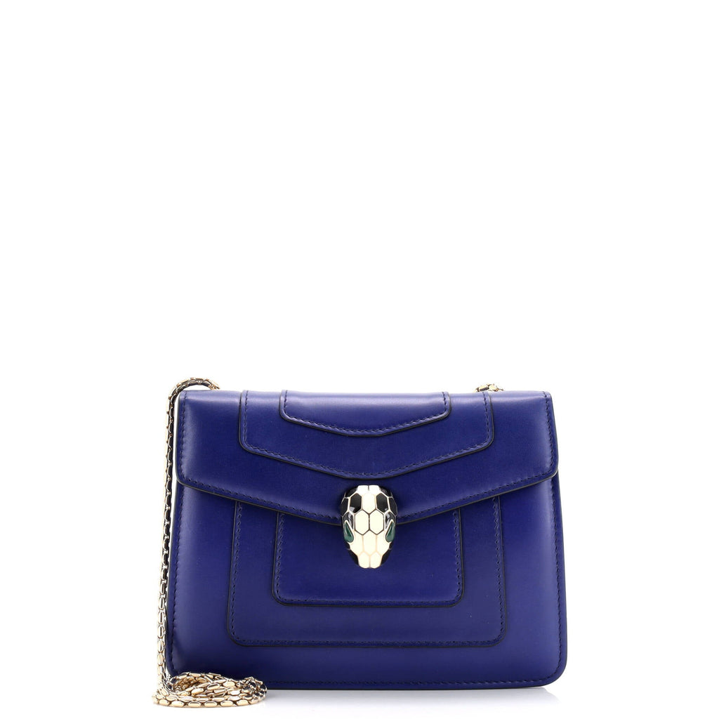 Serpenti Forever Square Shoulder Bag Leather Small