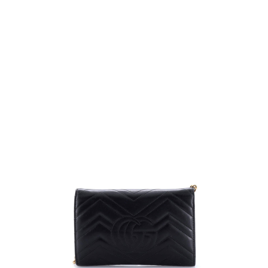 GG Marmont Chain Wallet Matelasse Leather Mini