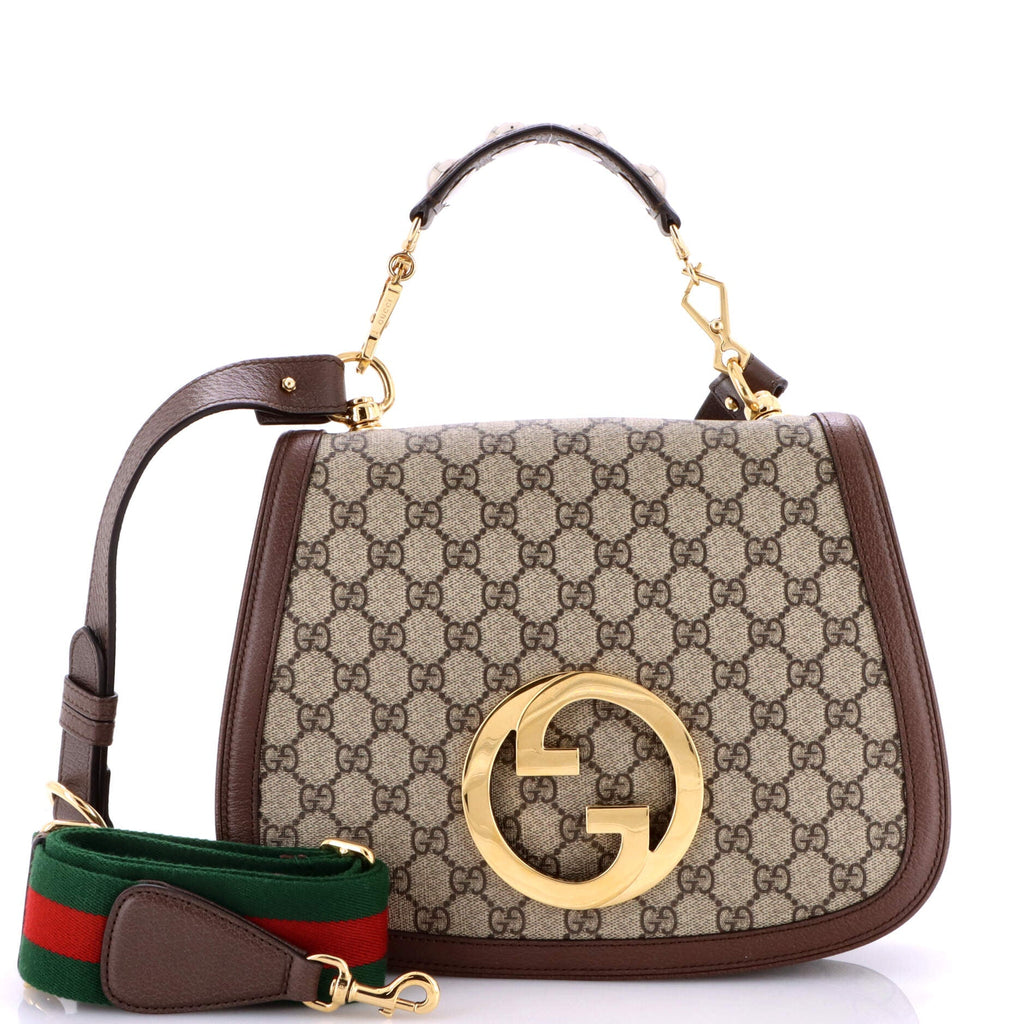 Blondie NM Top Handle Bag GG Coated Canvas Medium