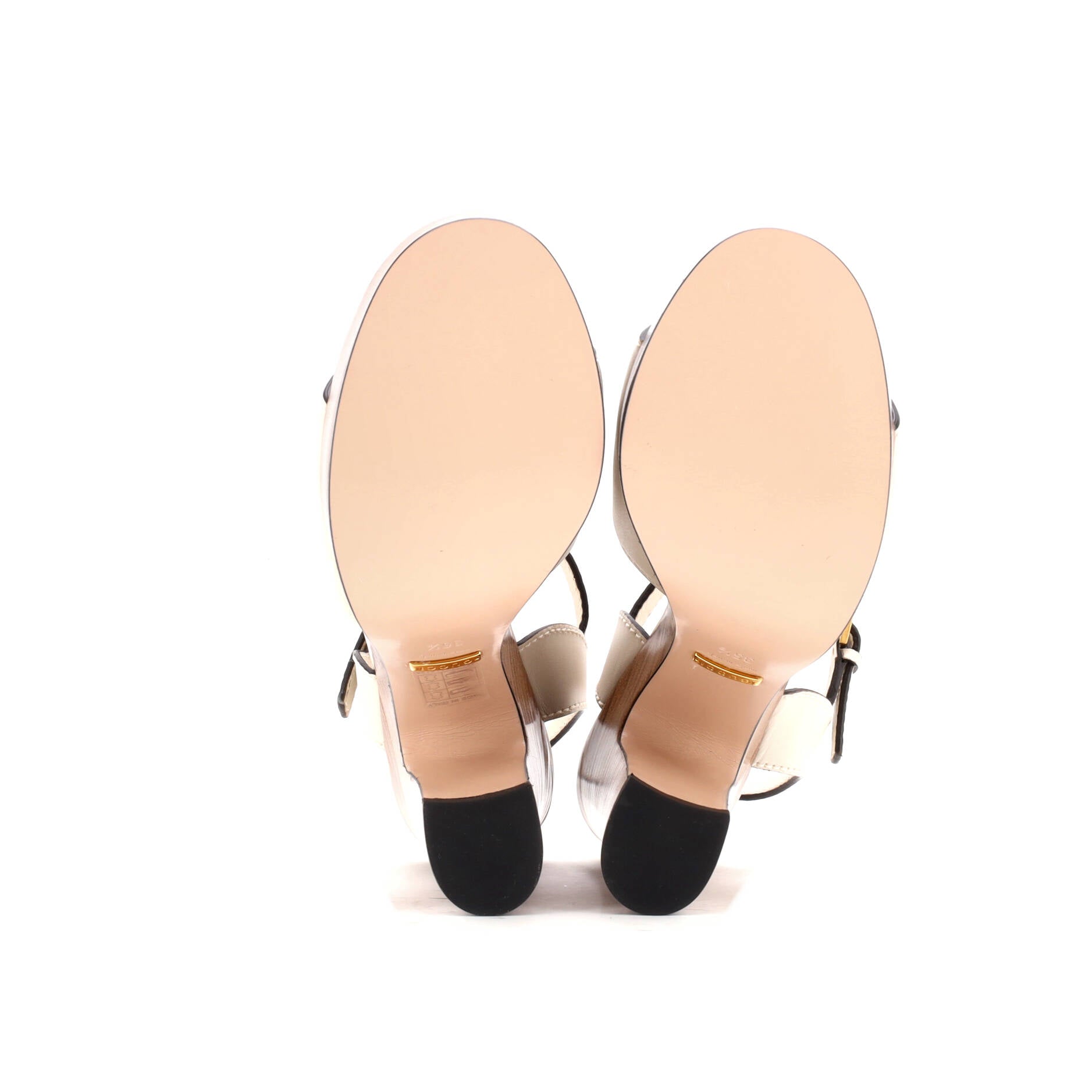 Women's Interlocking G Cut-Out Platform Sandals Leather