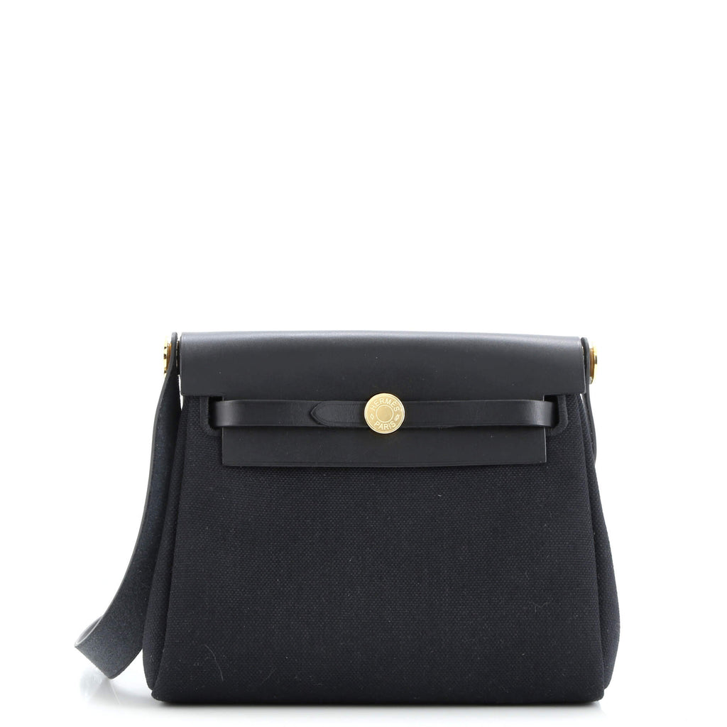 Herbag Zip Toile and Leather 20