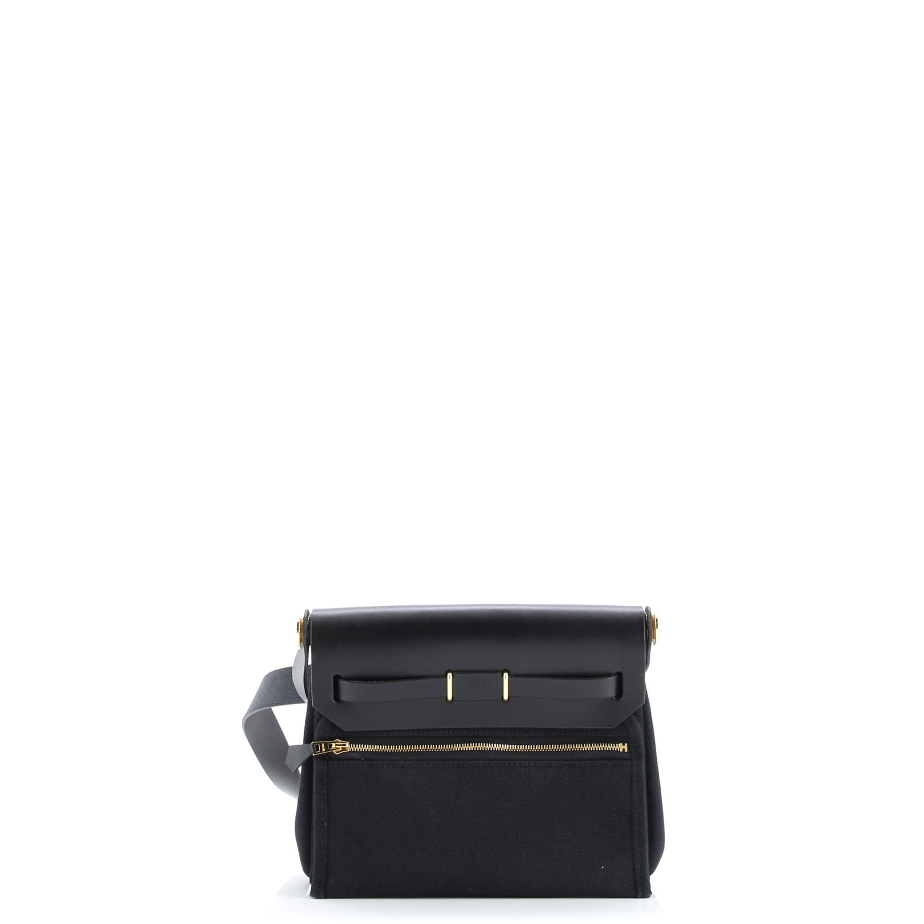 Herbag Zip Toile and Leather 20