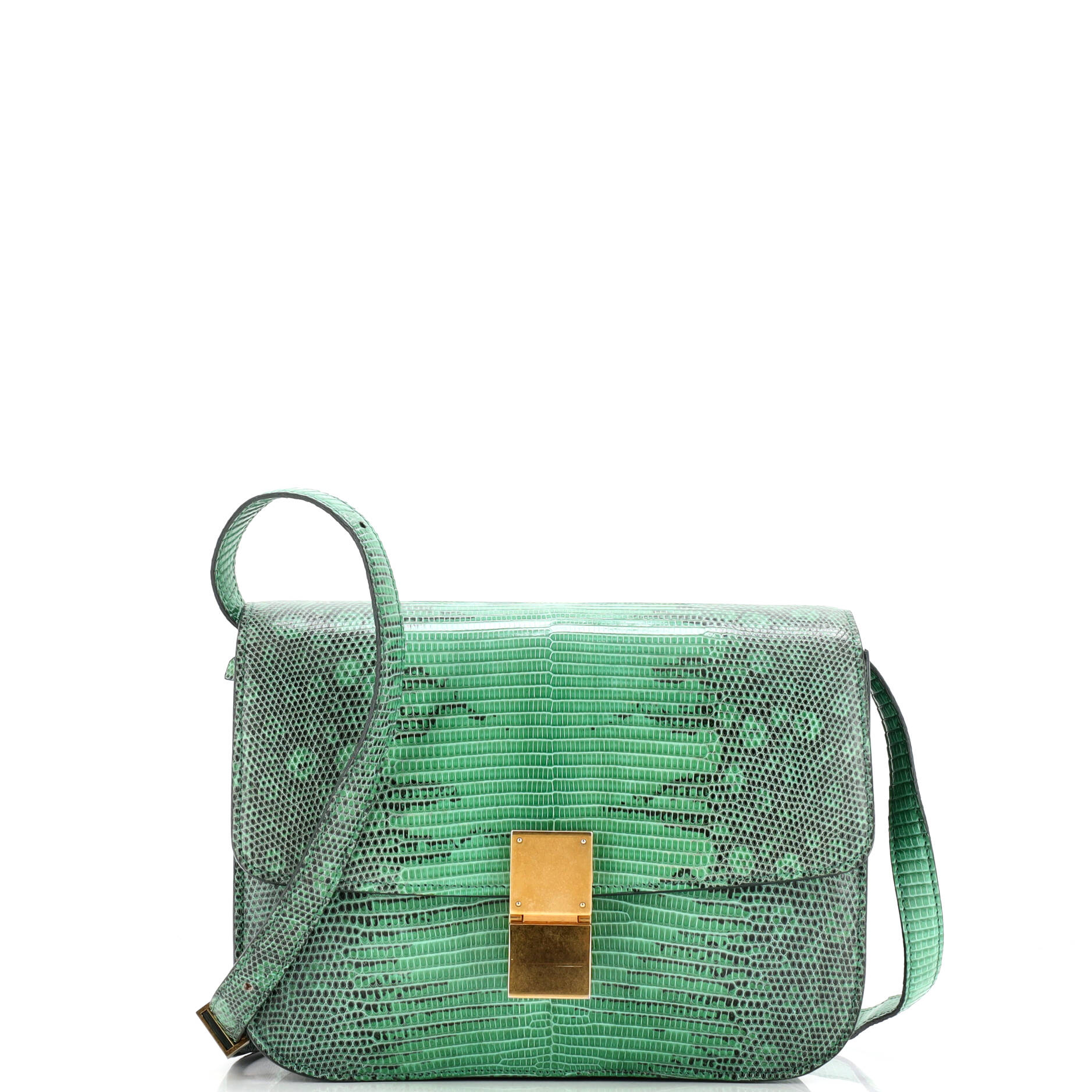 Classic Box Bag Lizard Medium