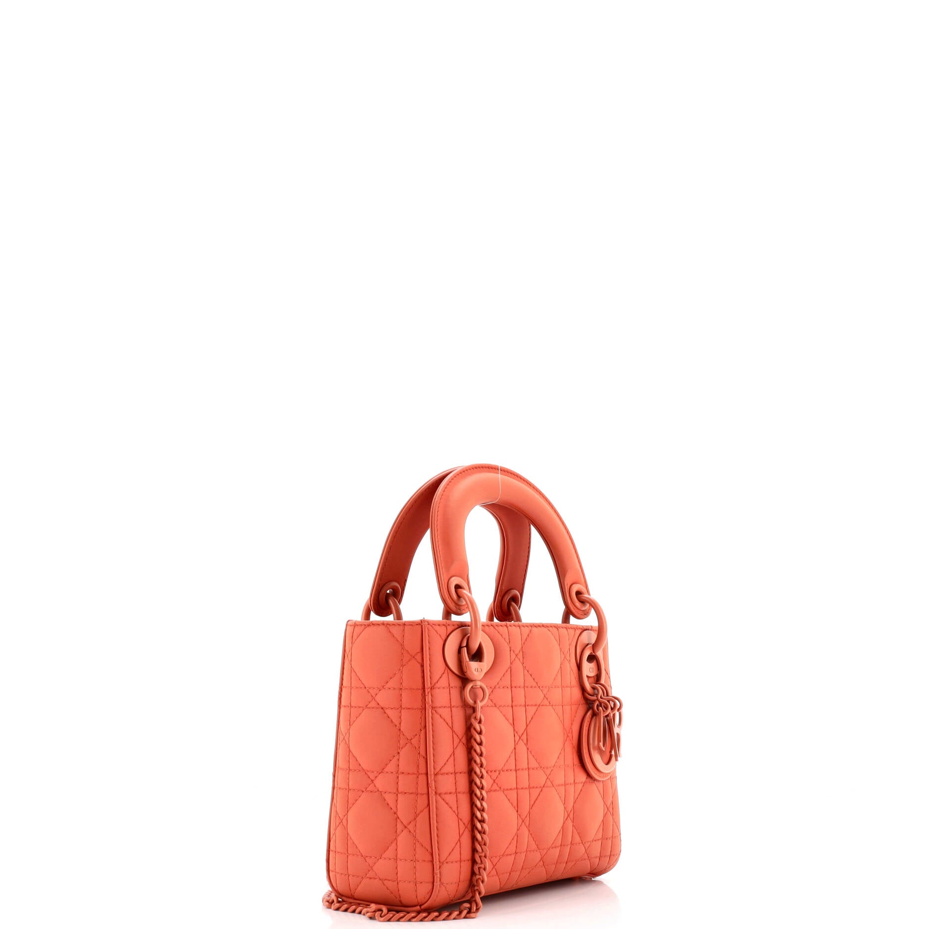 Ultra Matte Lady Dior Chain Bag Cannage Quilt Calfskin Mini