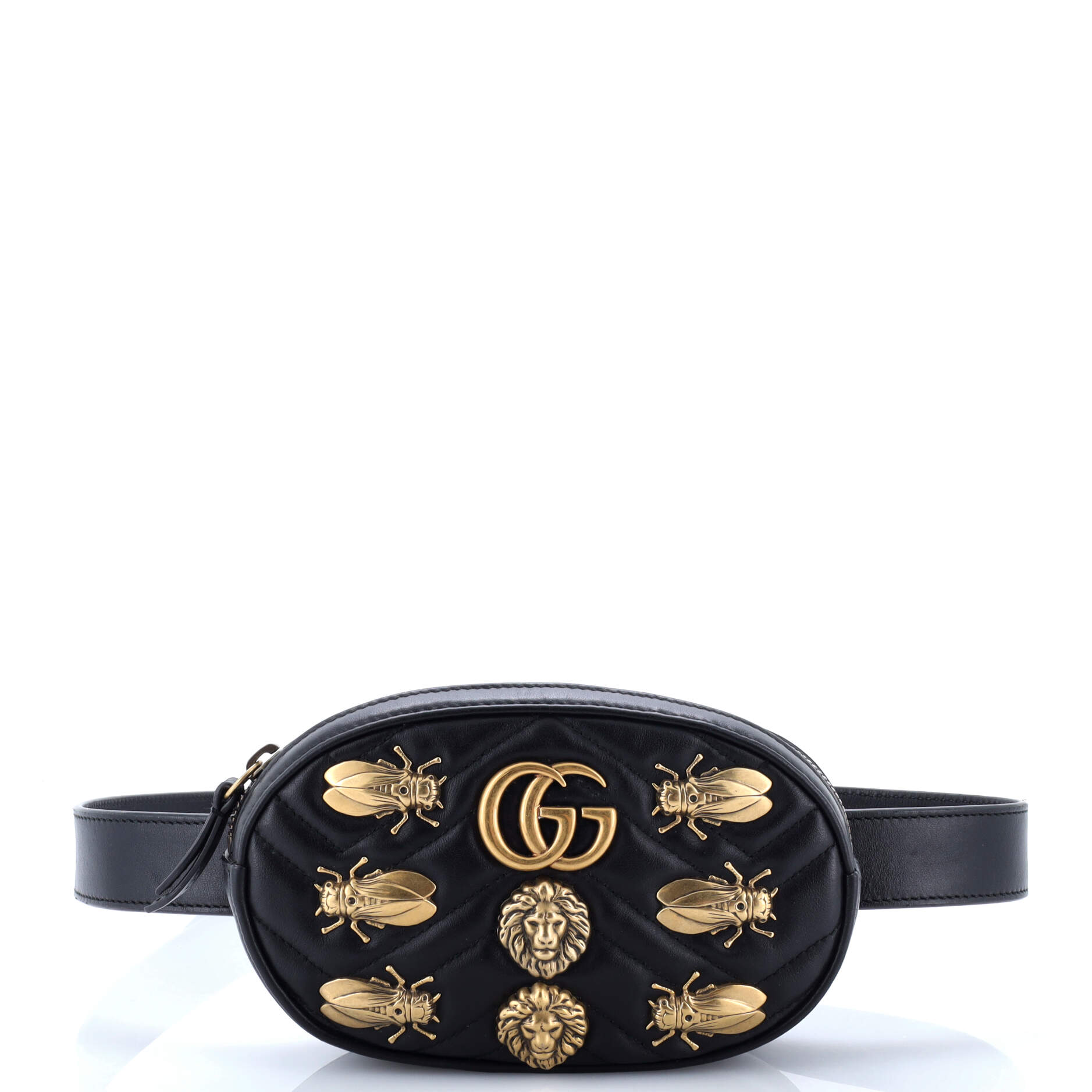 GG Marmont Belt Bag Embellished Matelasse Leather