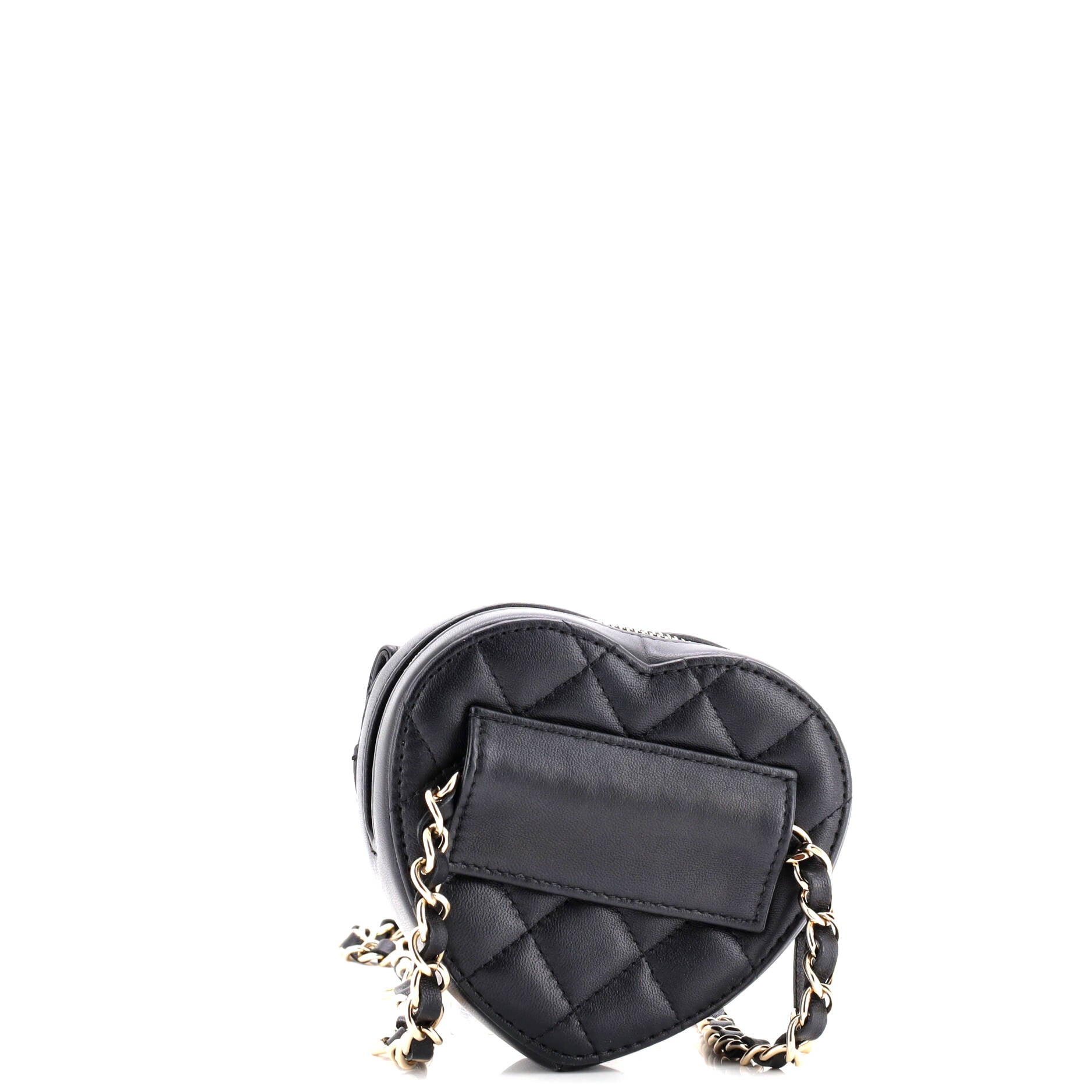 CC in Love Heart Belt Bag Quilted Lambskin