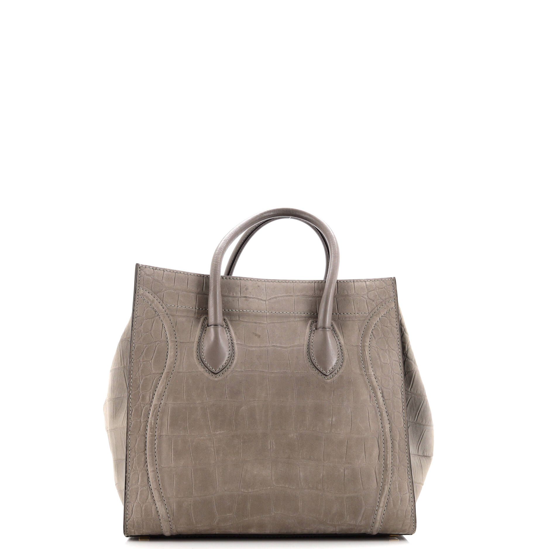 Phantom Bag Crocodile Embossed Nubuck Medium