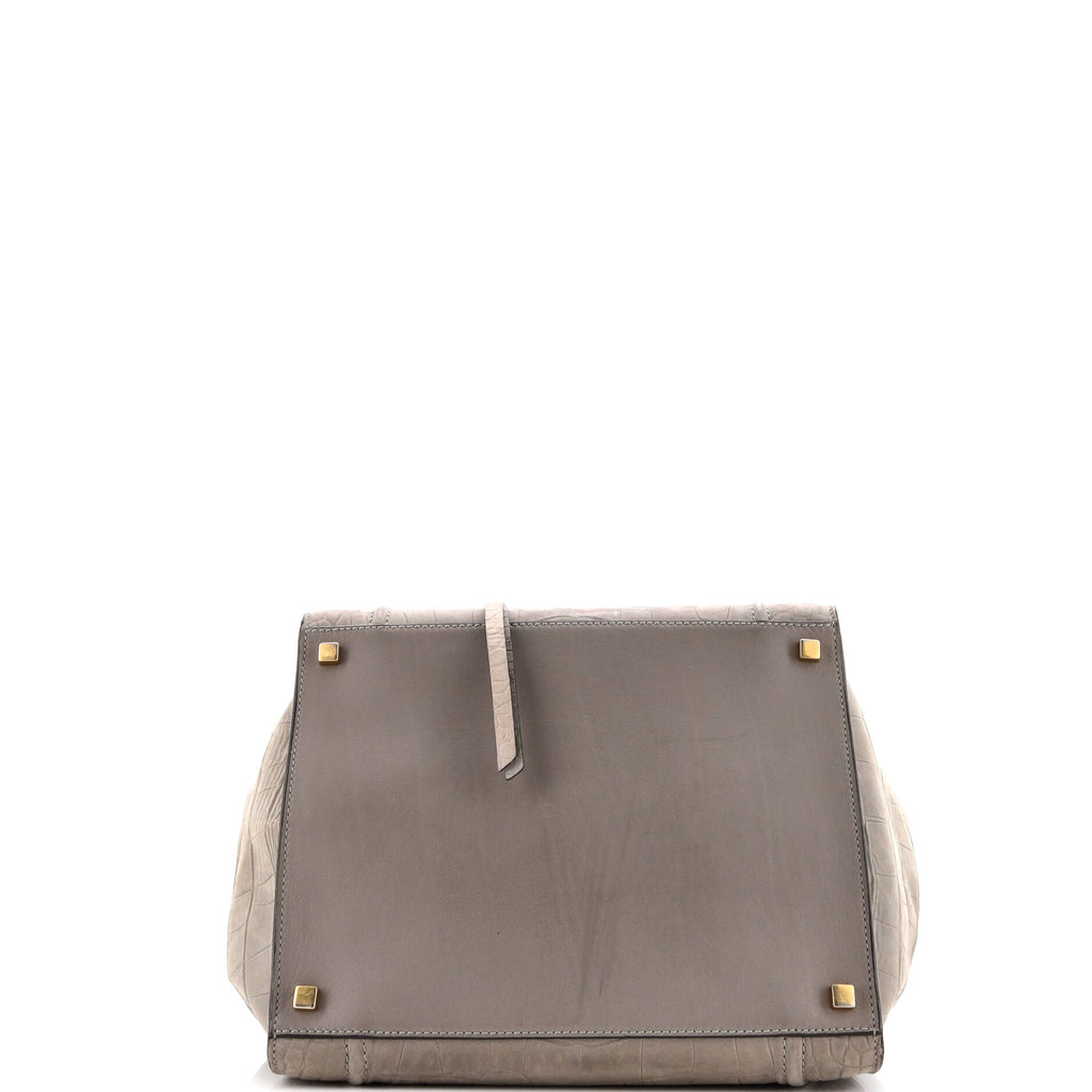 Phantom Bag Crocodile Embossed Nubuck Medium