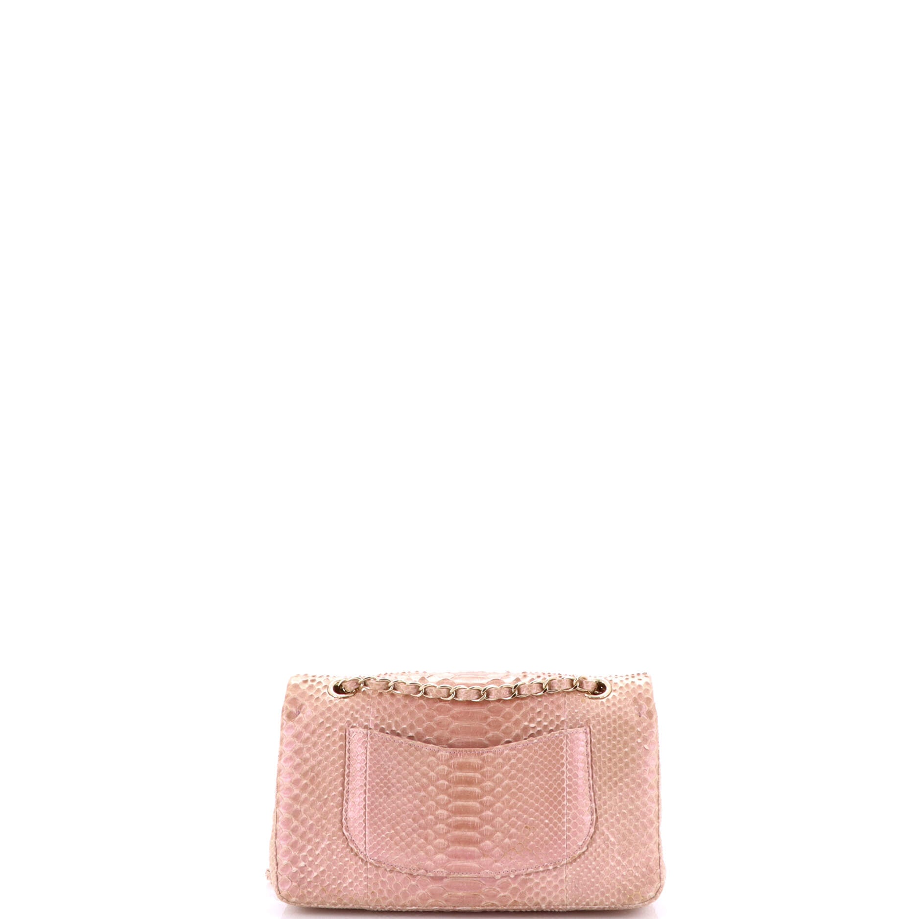 Classic Double Flap Bag Python Medium
