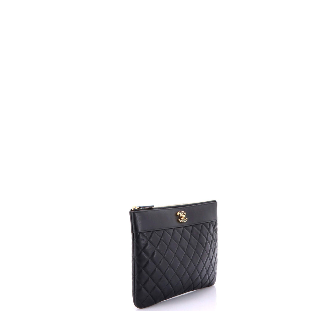 Mademoiselle Vintage O Case Clutch Quilted Sheepskin Medium