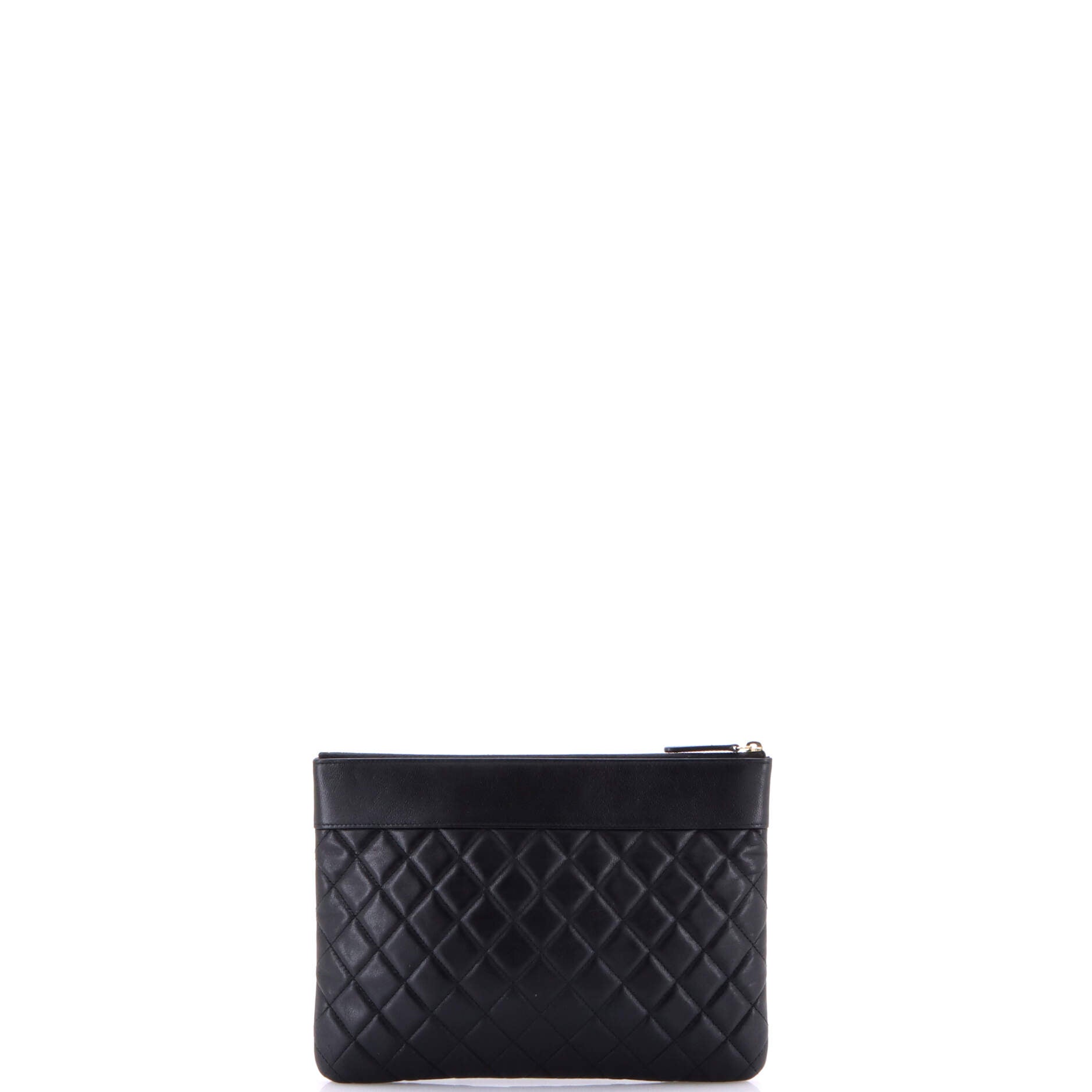 Mademoiselle Vintage O Case Clutch Quilted Sheepskin Medium