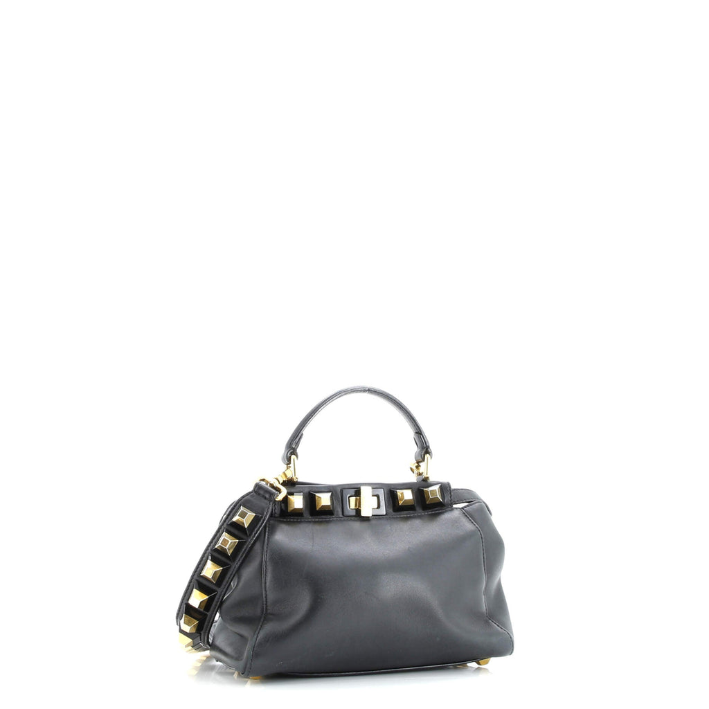 Peekaboo Bag Leather with Studded Detail Mini