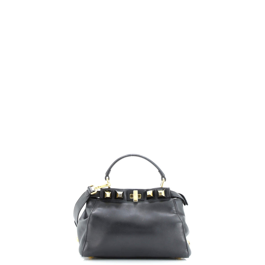 Peekaboo Bag Leather with Studded Detail Mini