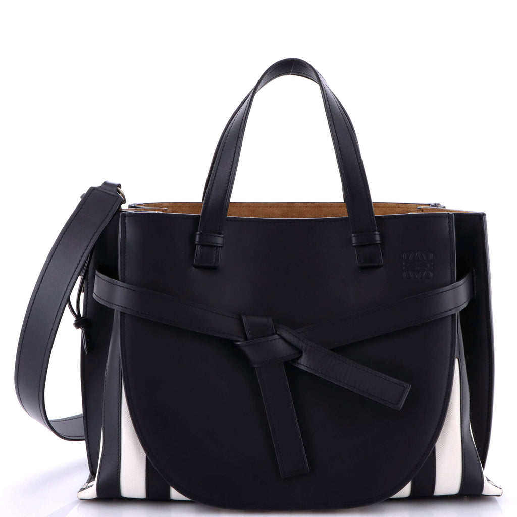 Gate Tote Leather and Canvas Medium