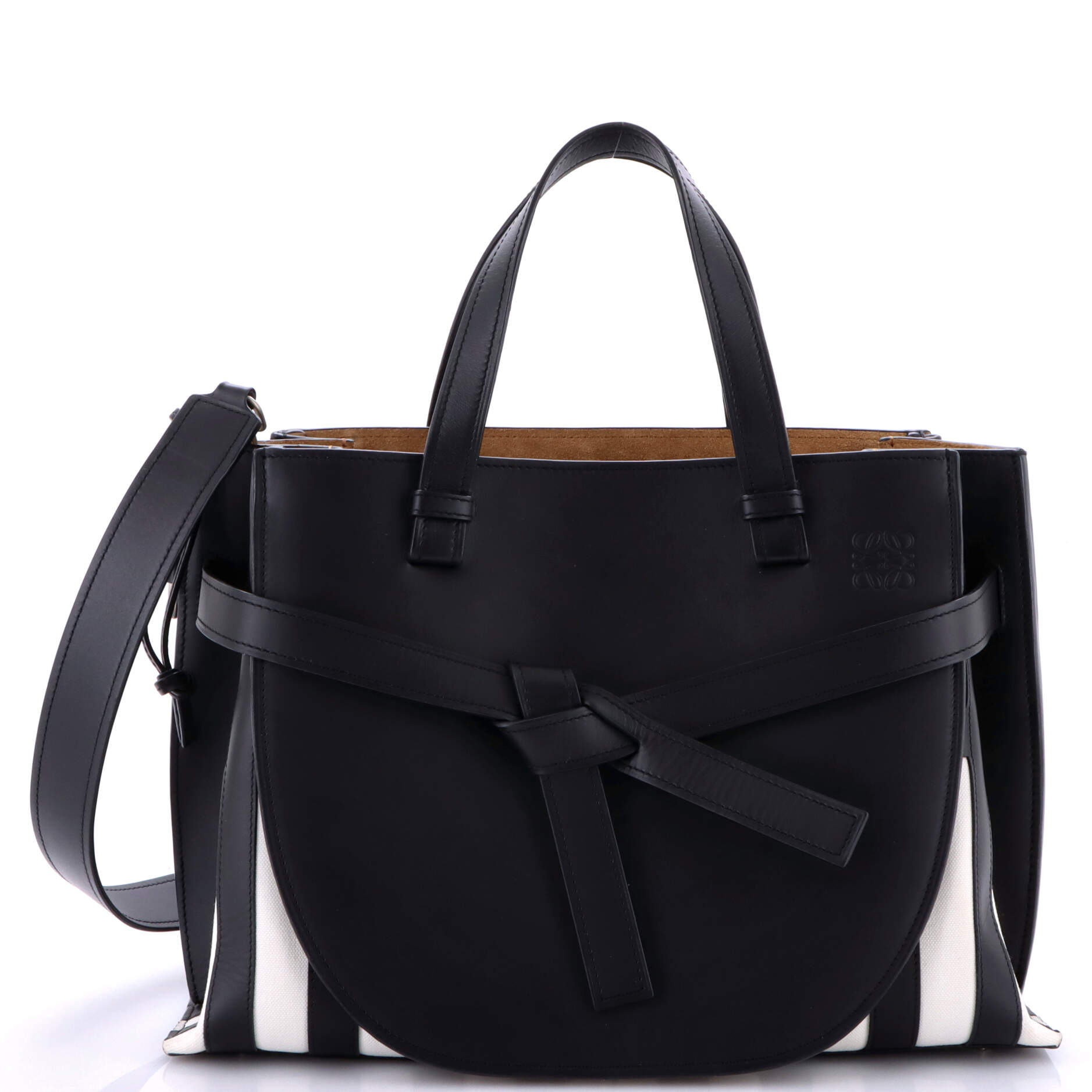 Gate Tote Leather and Canvas Medium