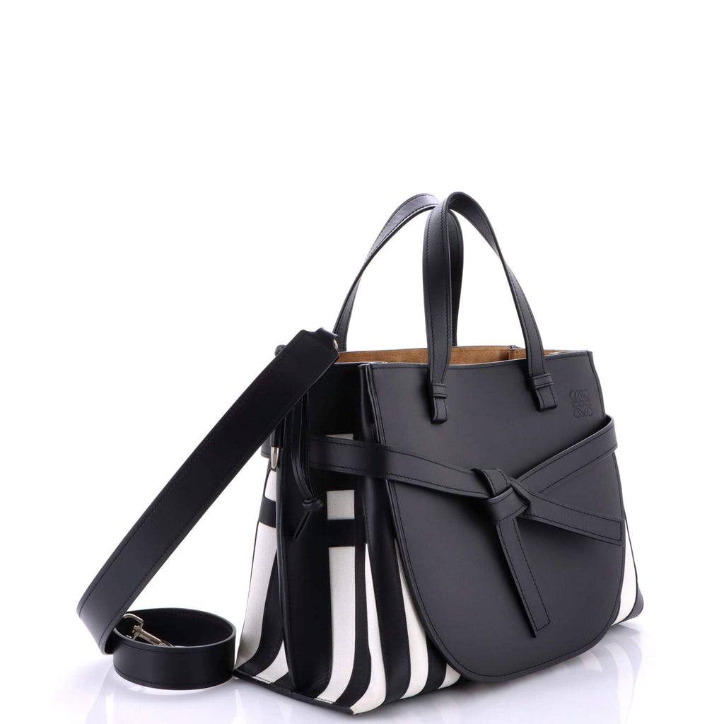Gate Tote Leather and Canvas Medium