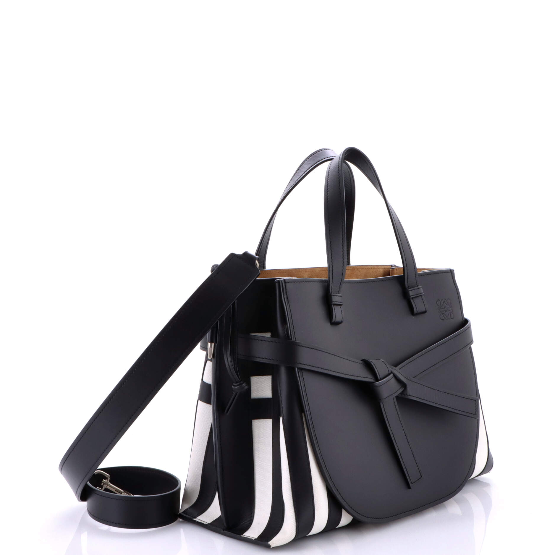 Gate Tote Leather and Canvas Medium