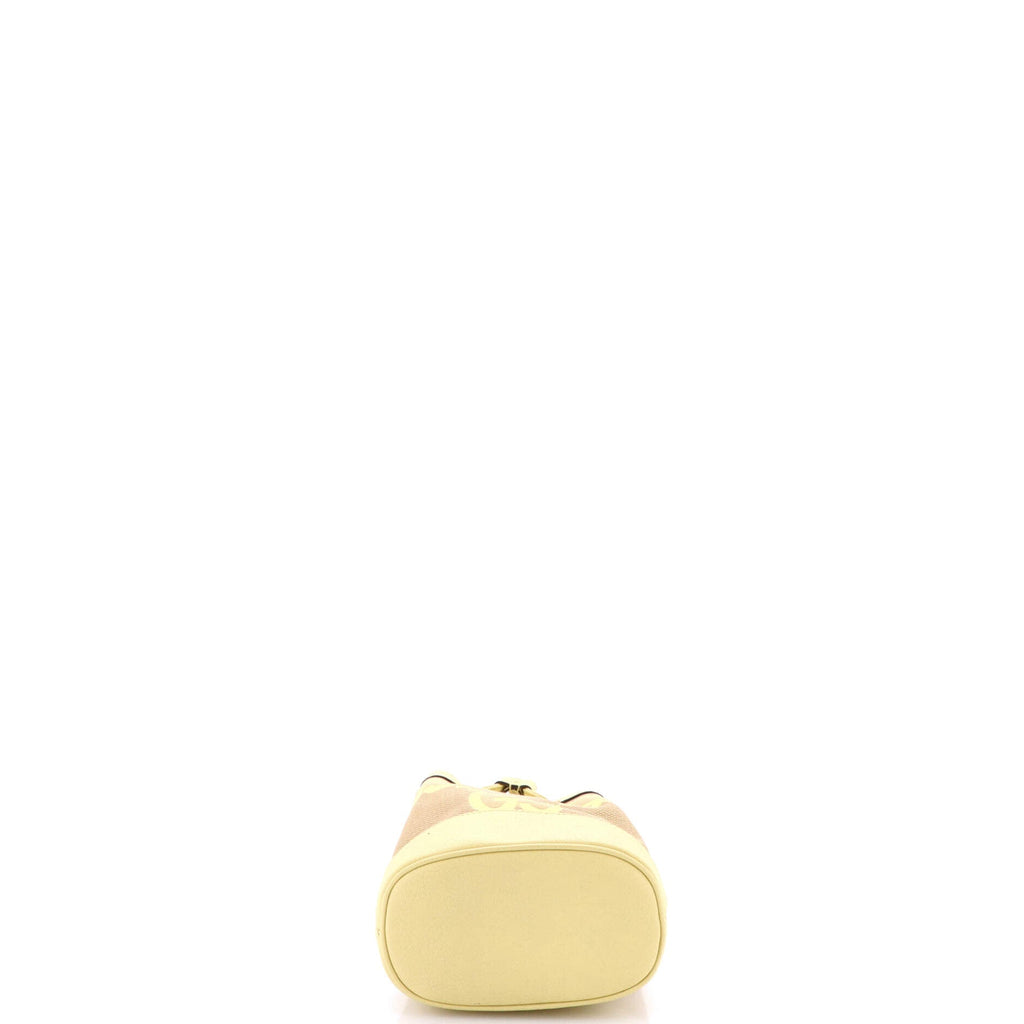 Ophidia Bucket Bag Jumbo GG Canvas with Leather Mini